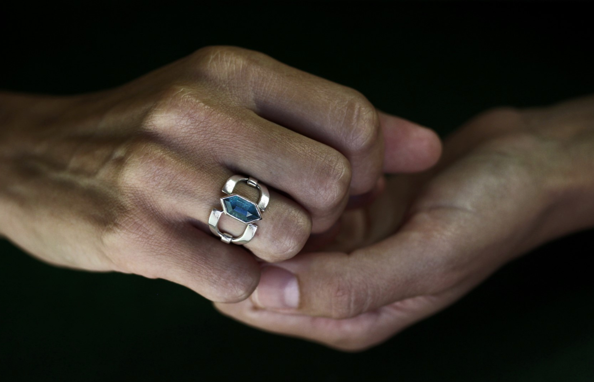 Chloe Apatite Ring In Silver