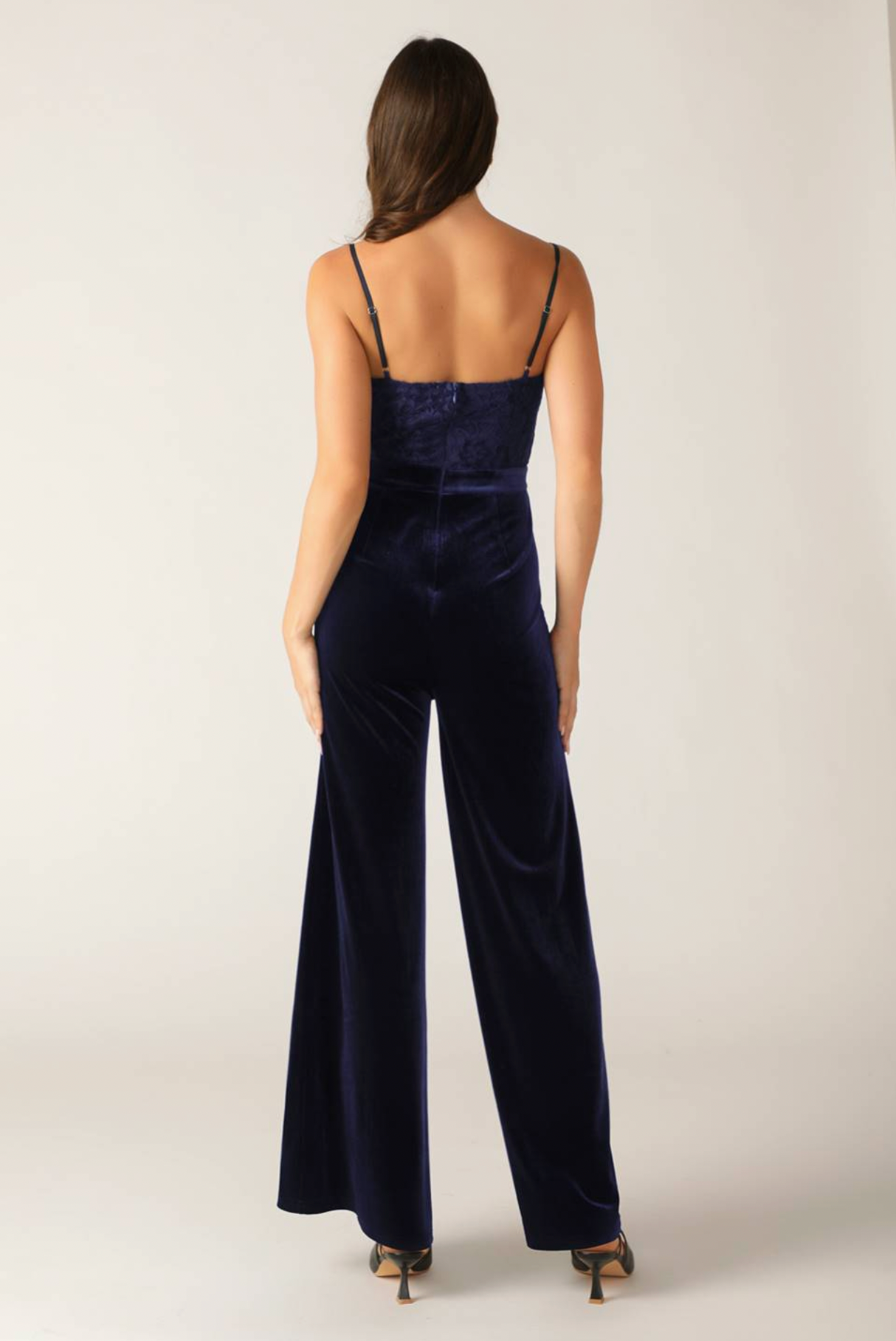 Lace And Velvet Jumpsuit