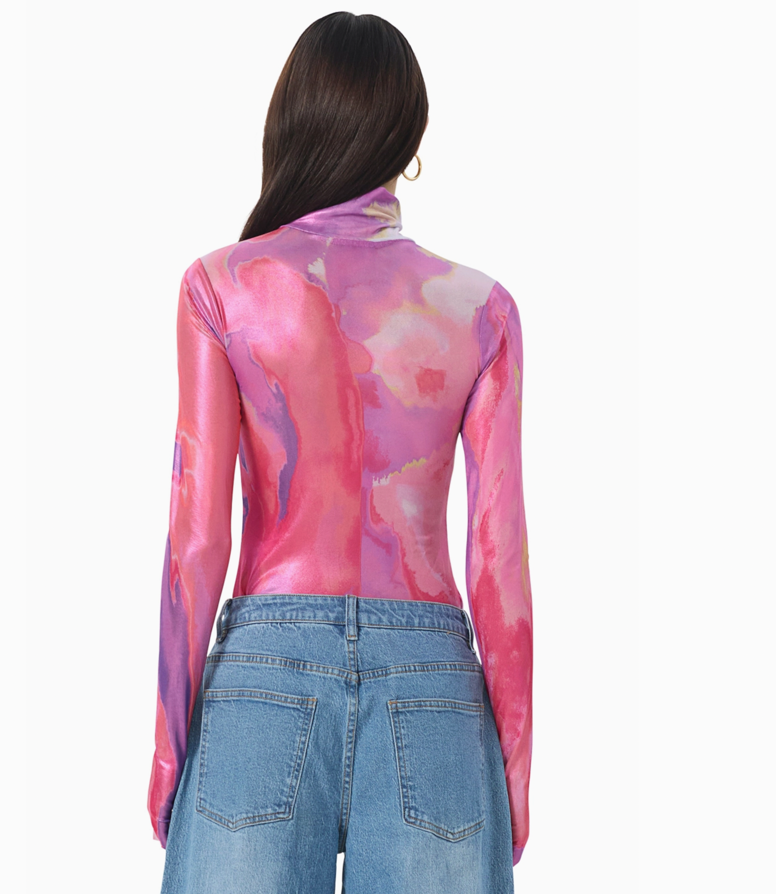 Zadie Metallic Top - Painted Orchid