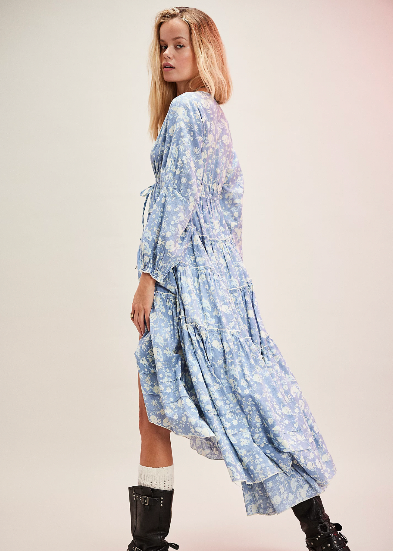 Pappiet Midi Dress In Bluebell
