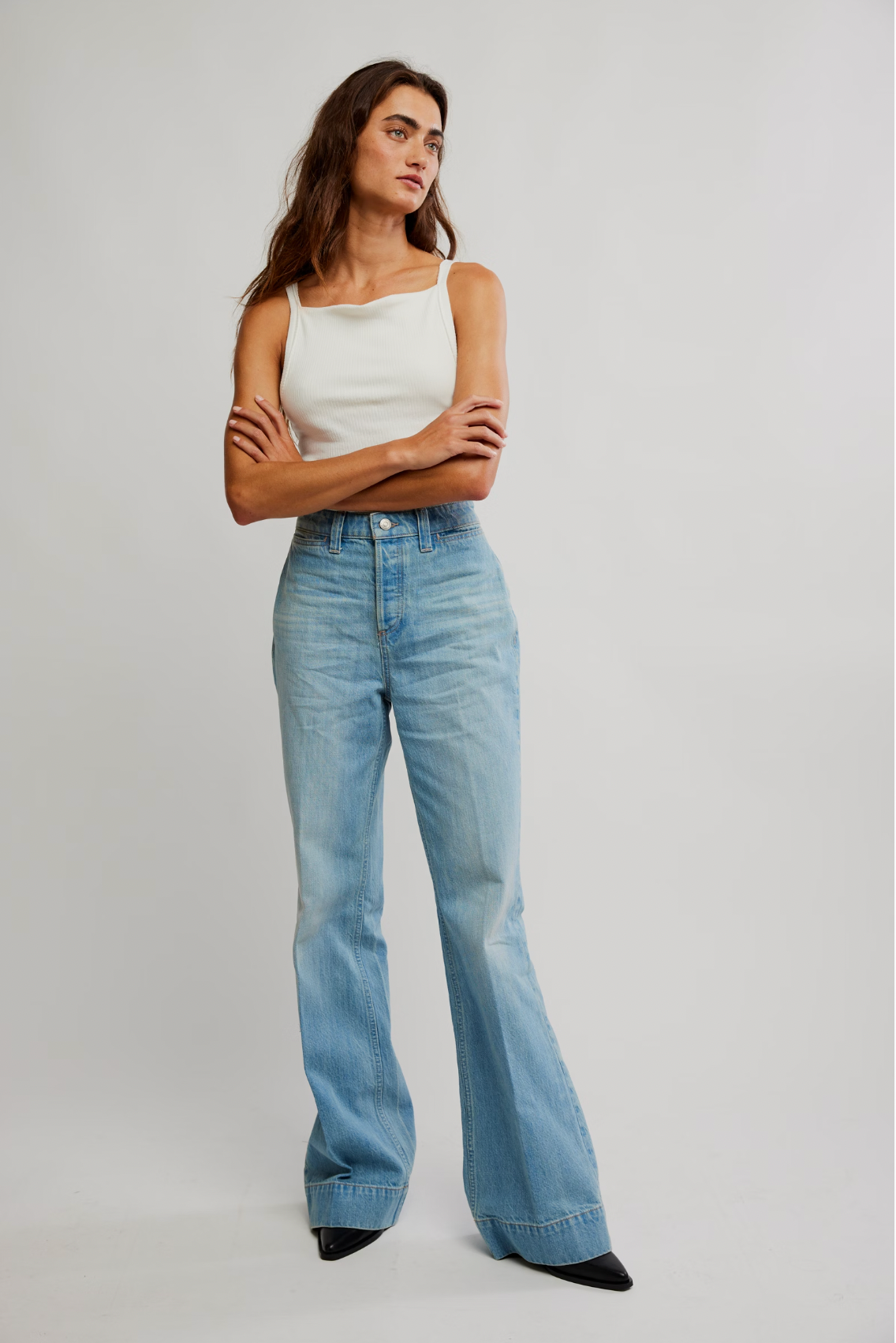 We The Free Cerine Relaxed Bootcut Jeans In Cowgirl Blues
