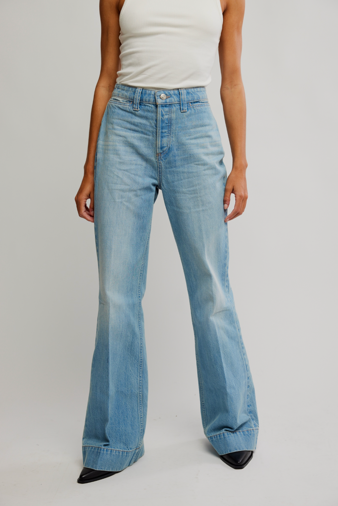 We The Free Cerine Relaxed Bootcut Jeans In Cowgirl Blues