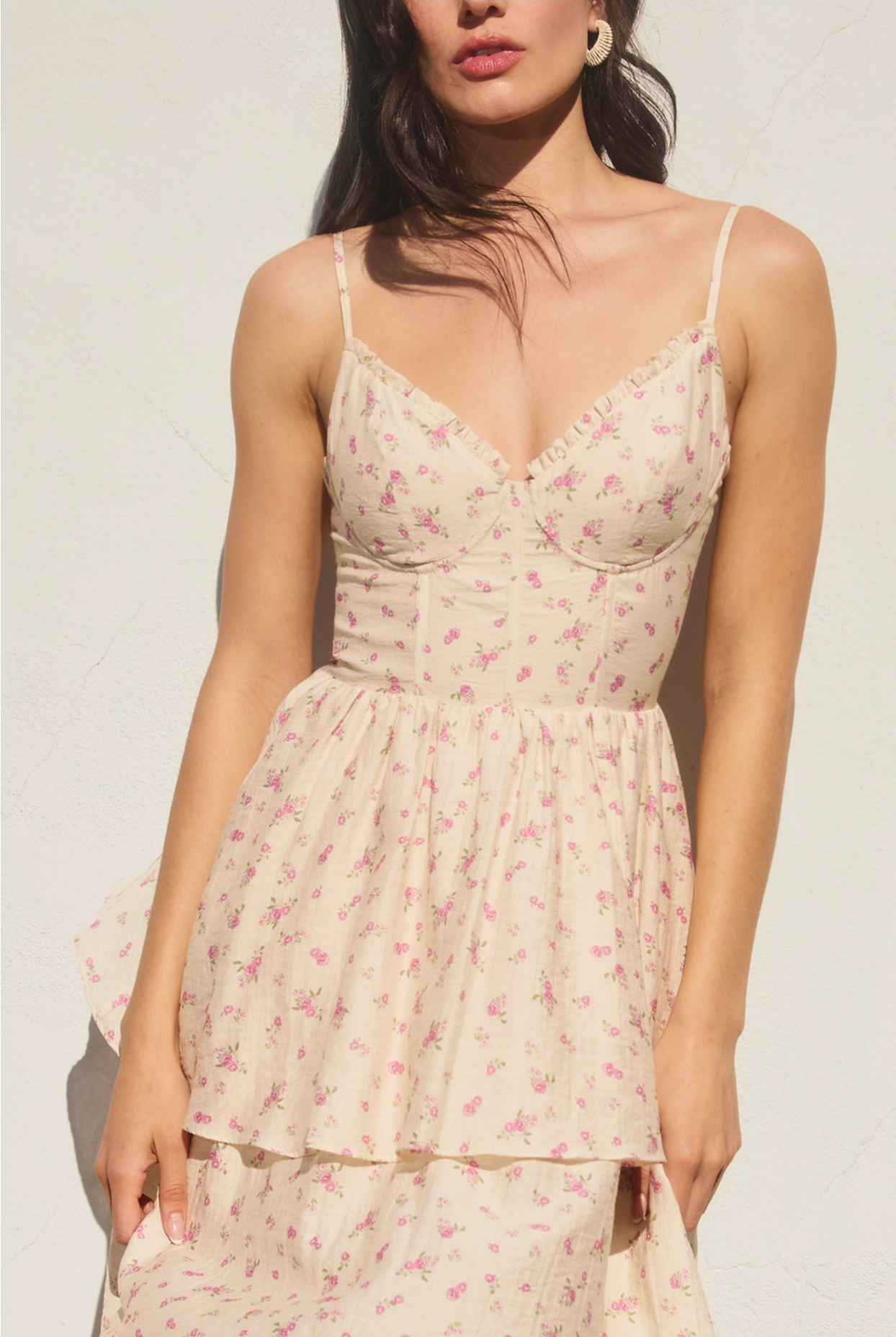Girl Talk Corset Layered Dress