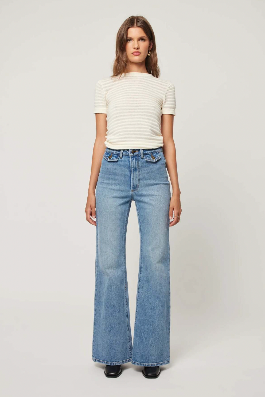 East Coast Flare Jean In Lia Brad Blue By Rolla's
