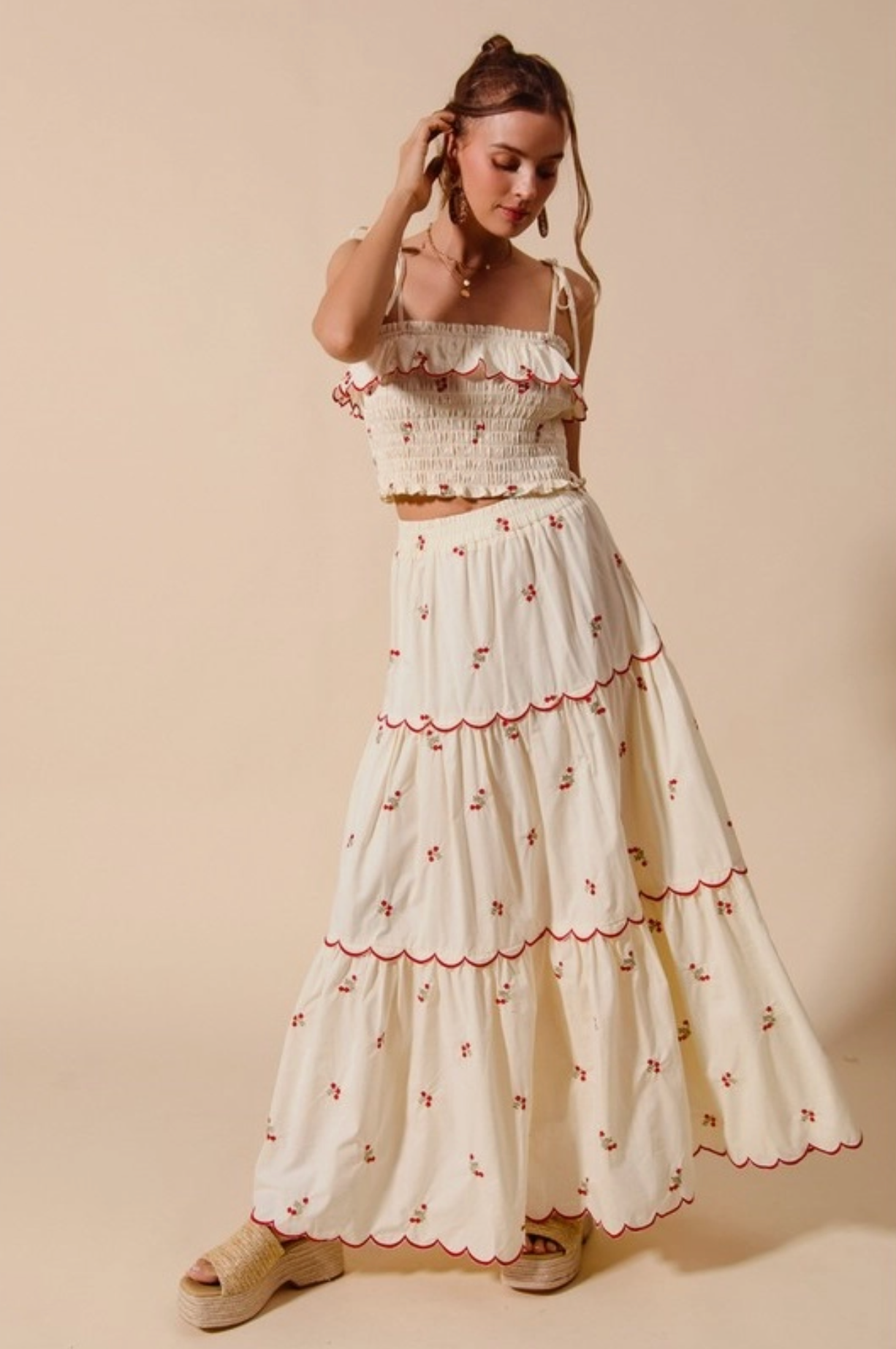Garden Of Eden Skirt And Top Set