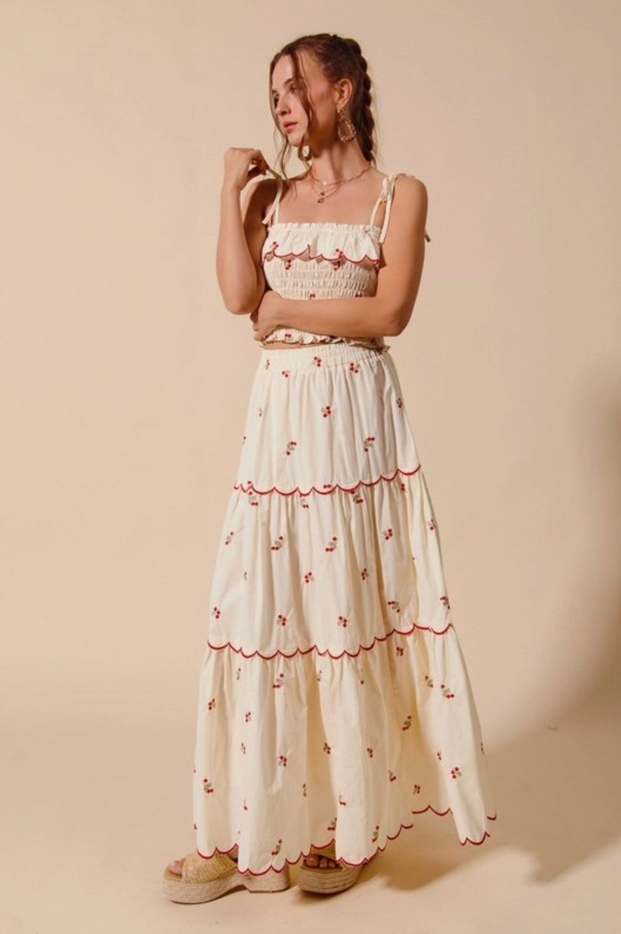 Garden Of Eden Skirt And Top Set