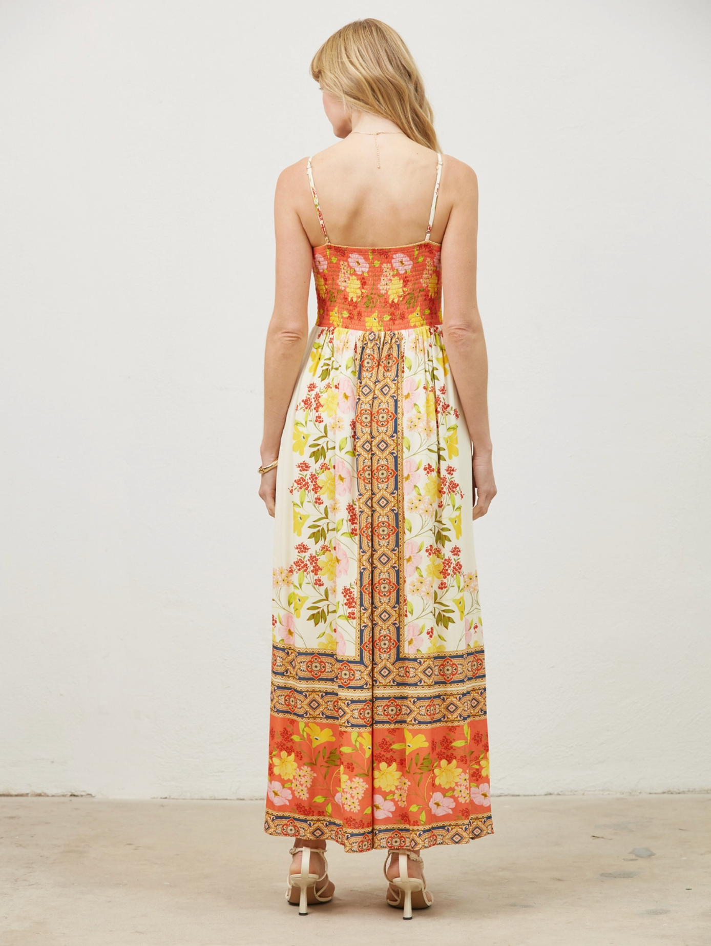 Maliyah Border Print Maxi Dress