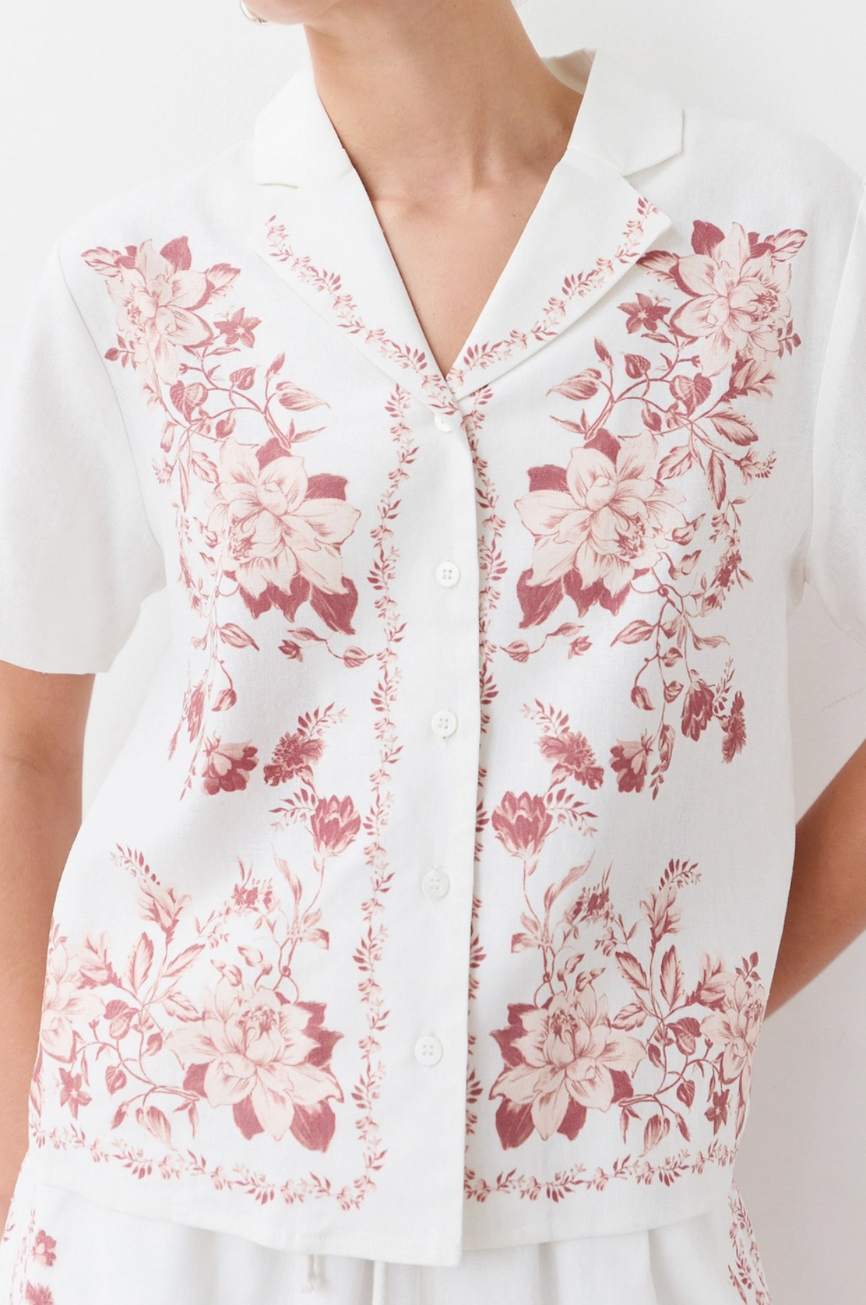 Rose Reverie Button-Up Shirt