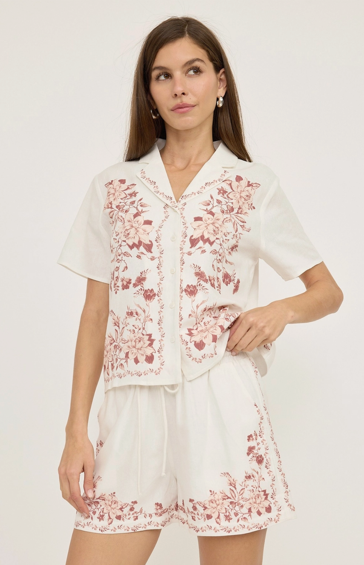Rose Reverie Button-Up Shirt