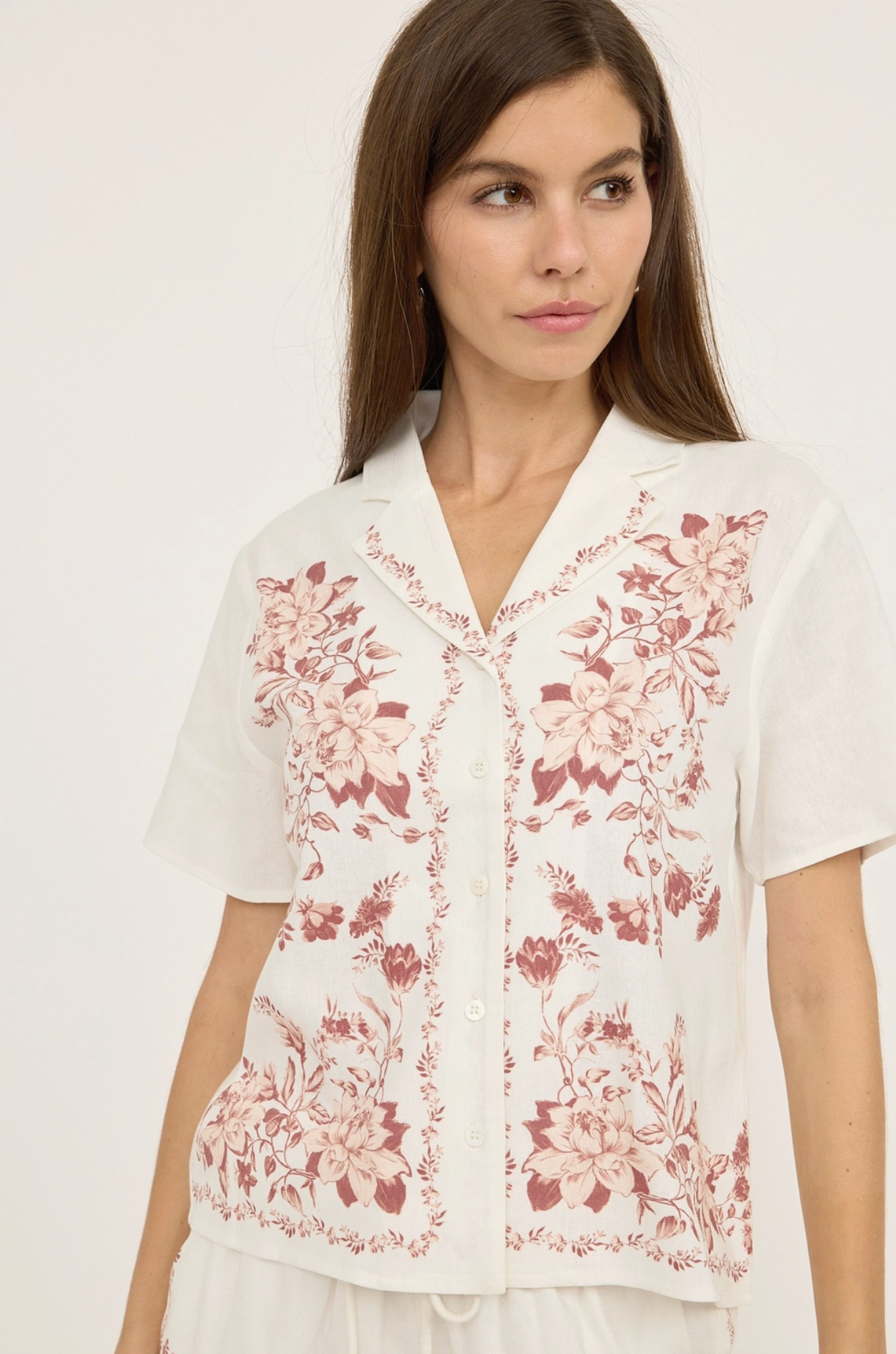 Rose Reverie Button-Up Shirt