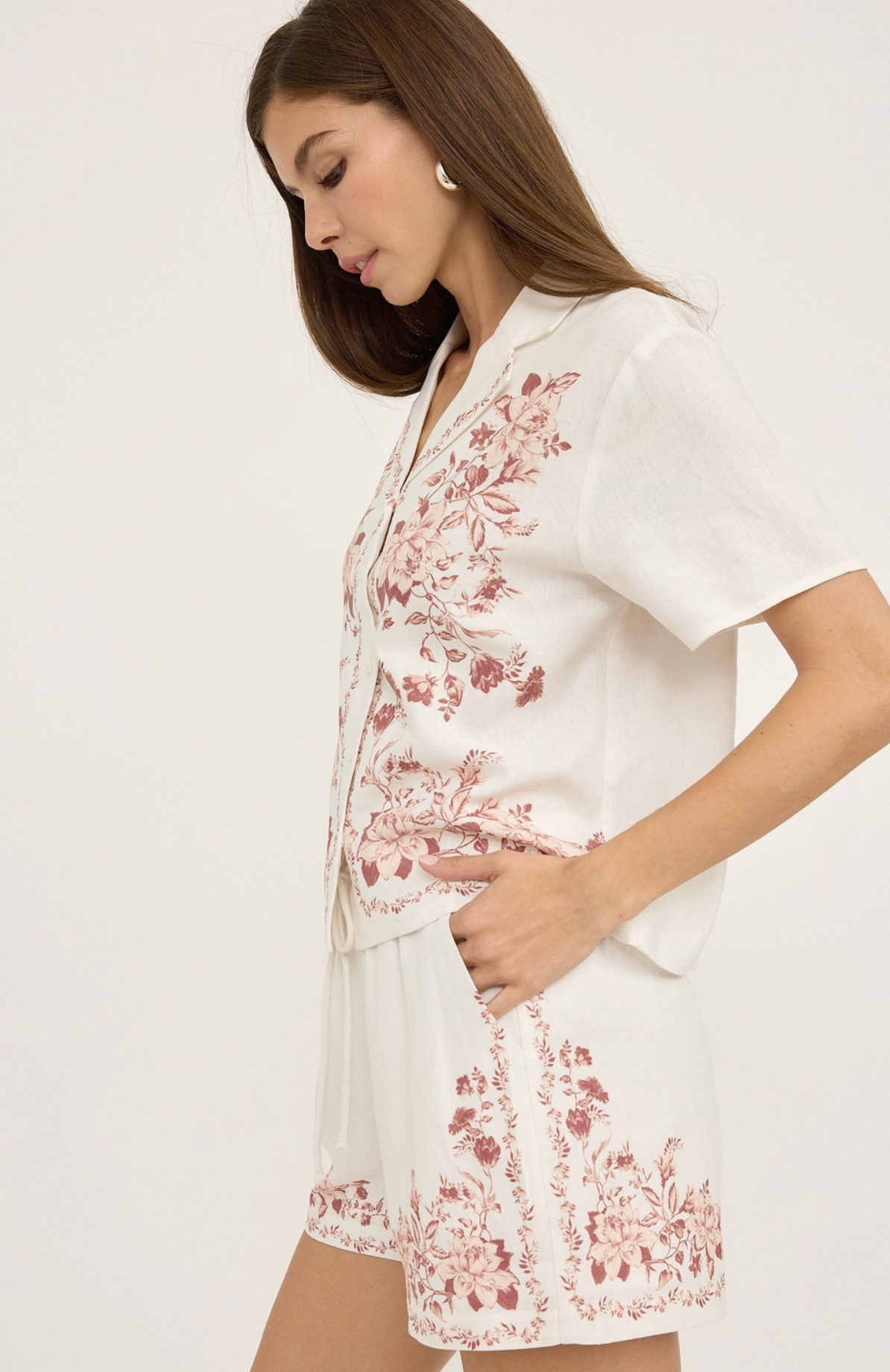 Rose Reverie Button-Up Shirt
