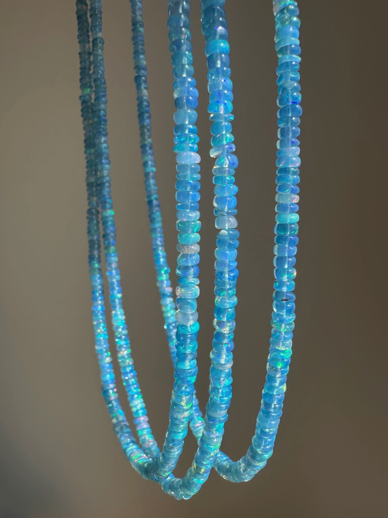 Sky Blue Ethiopian Opal Necklace