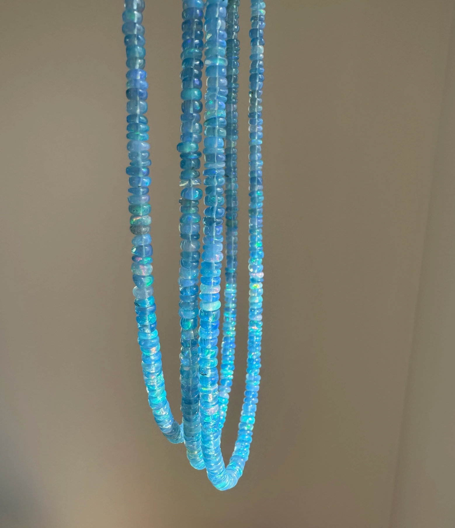 Sky Blue Ethiopian Opal Necklace