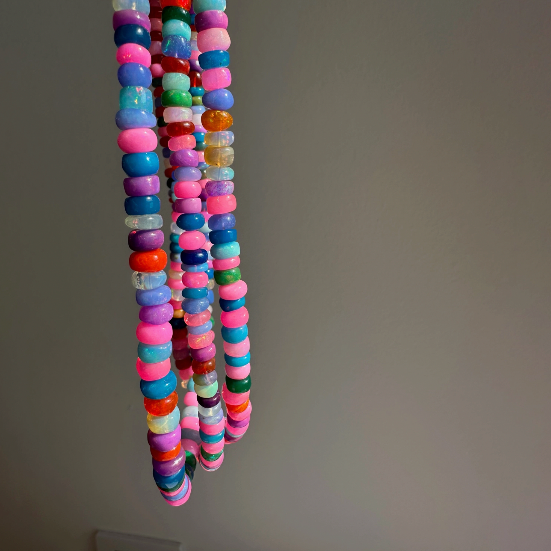 Pink Candy Opal Necklace