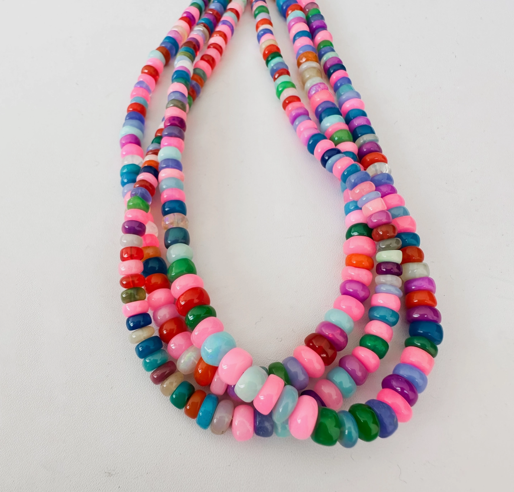Pink Candy Opal Necklace