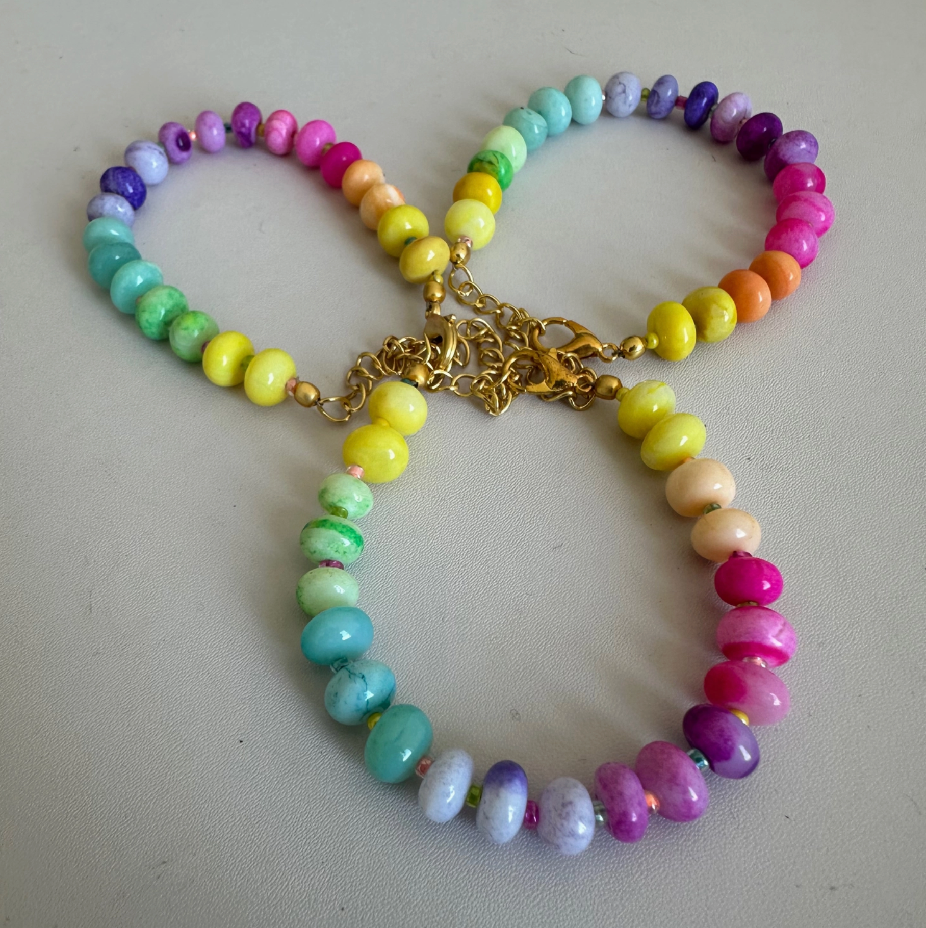 Pastel Rainbow Peruvian Opal Bracelet