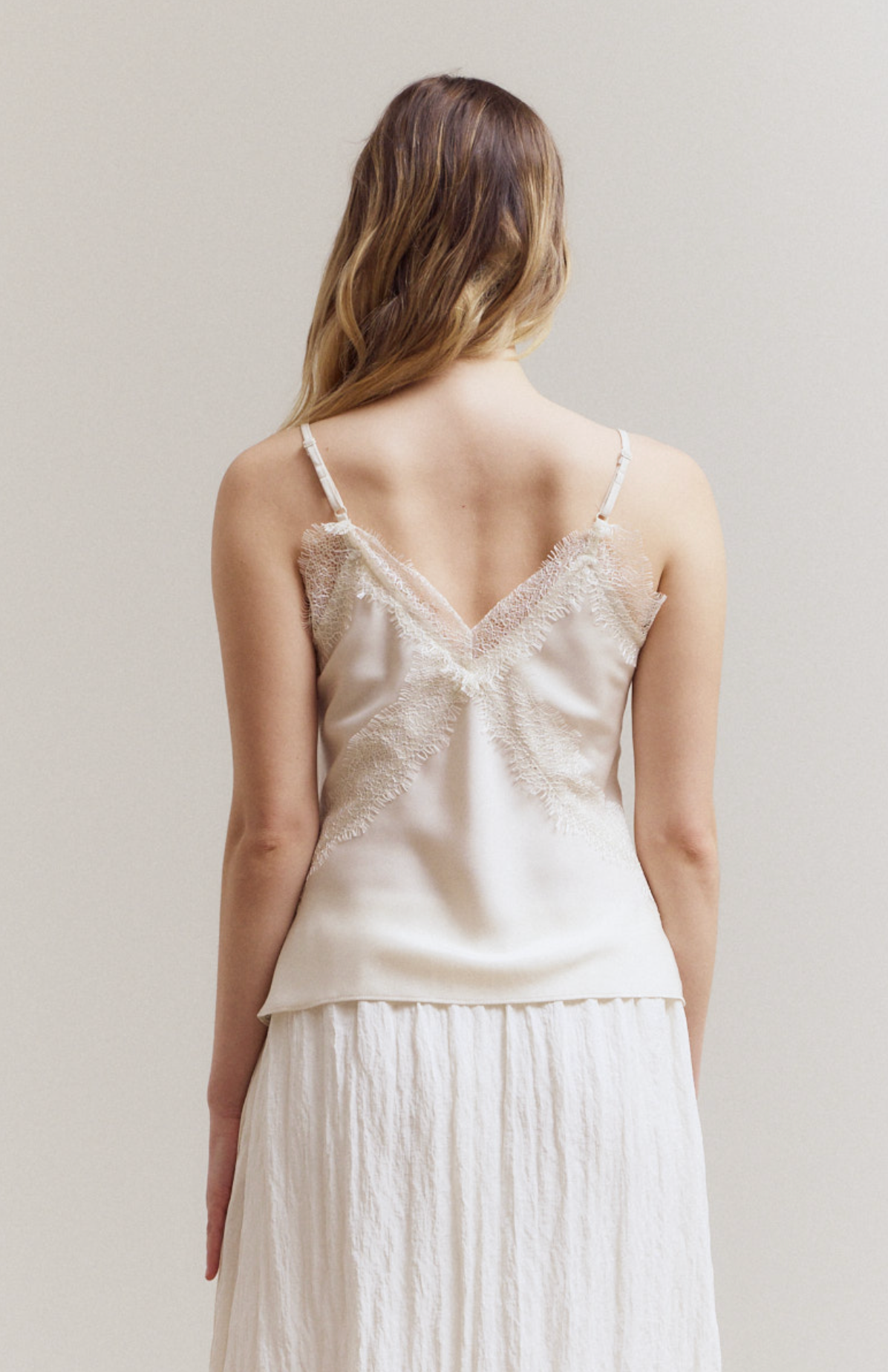 Luna Lace Cami In Ecru