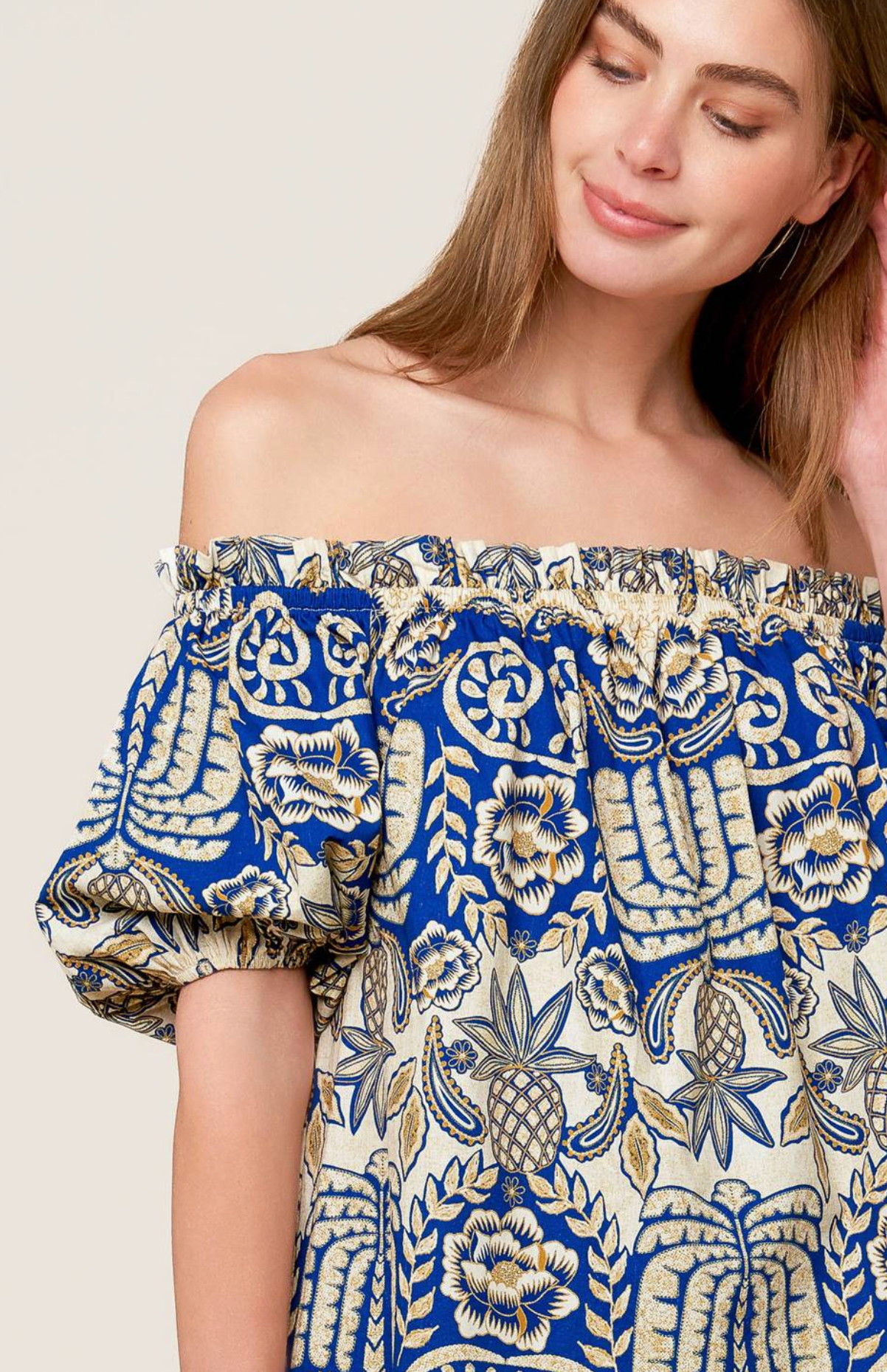 Royal Palms Blouse