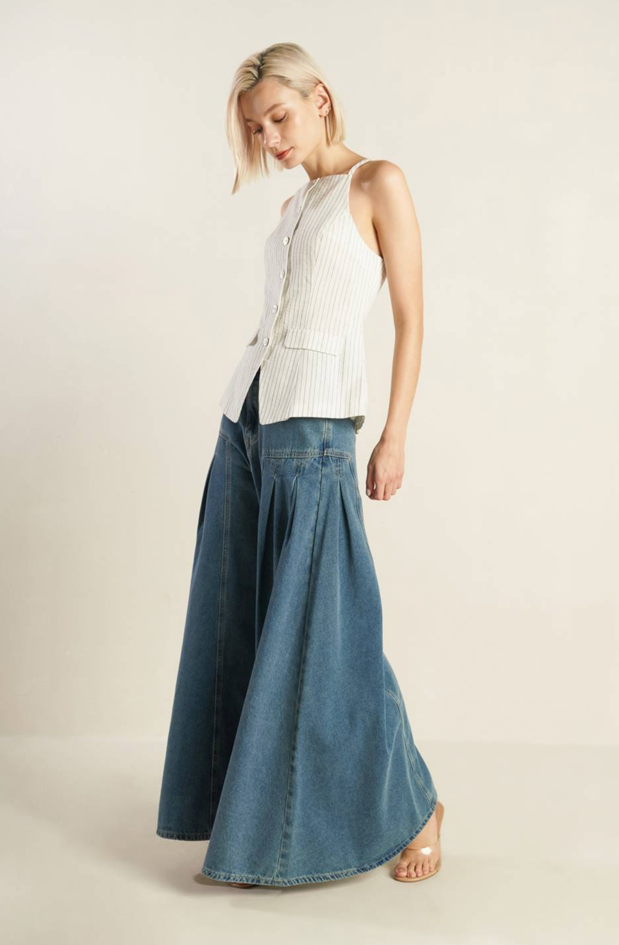 Sunstripe Seerscuker Top