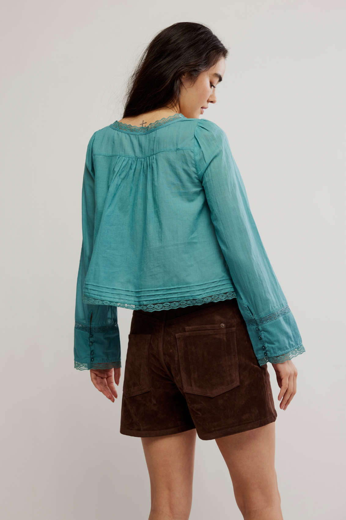 Longsleeve Evermore Top In Red Or Blue