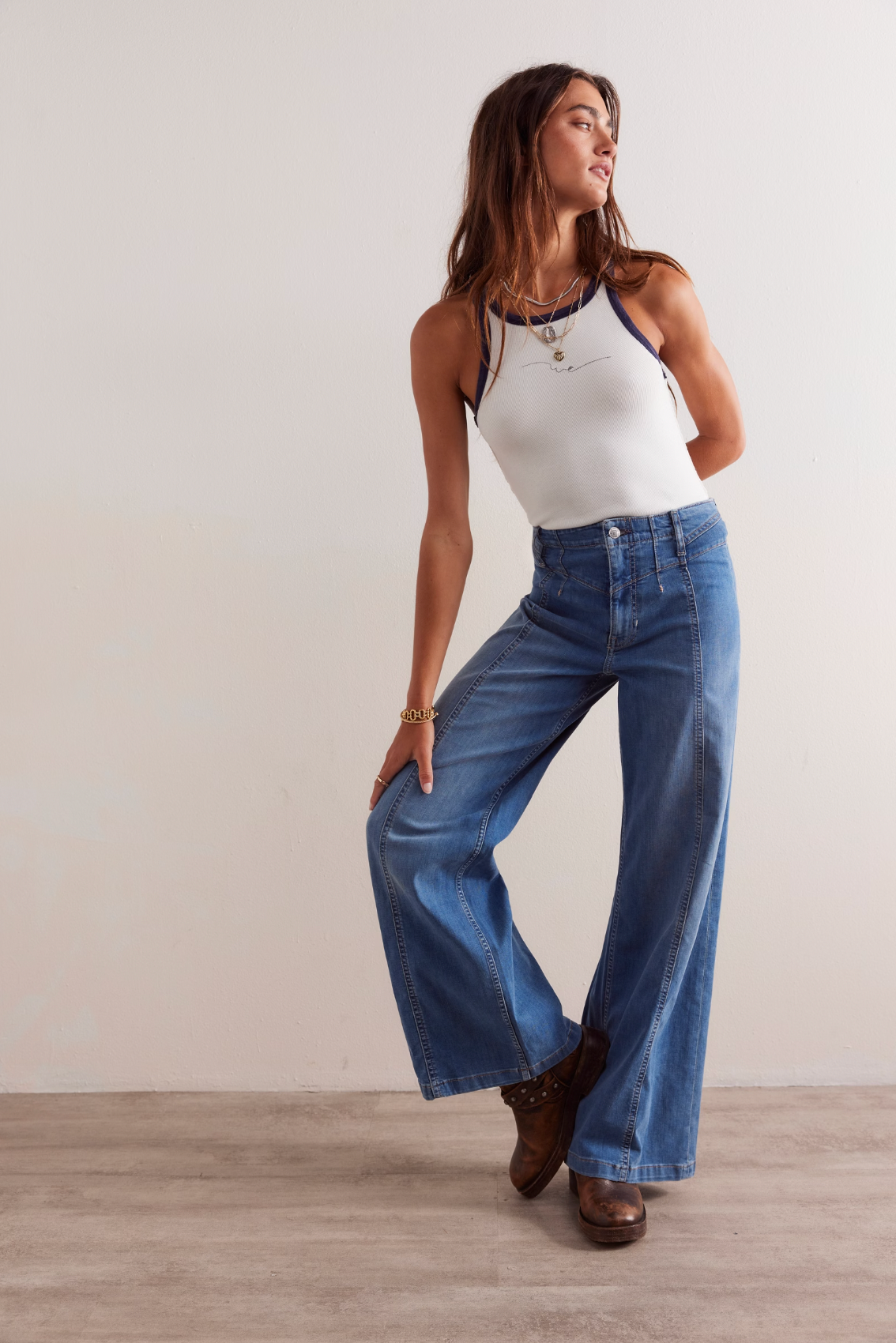 Libra Wide Leg Jean In Goodie Goodie