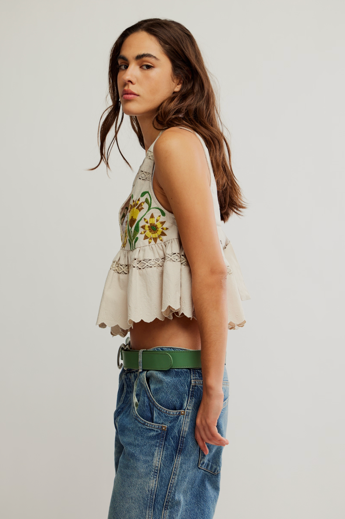 Bali Vine Whispers Blouse in Oat