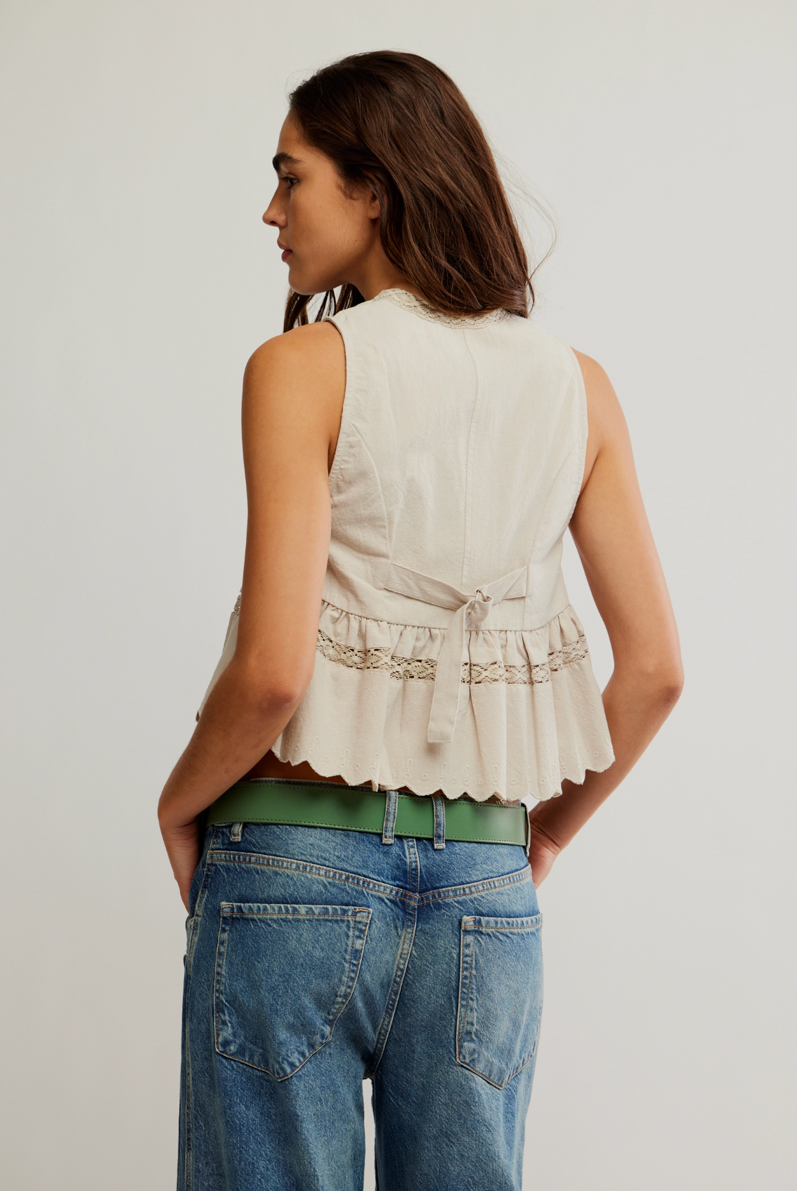 Bali Vine Whispers Blouse in Oat