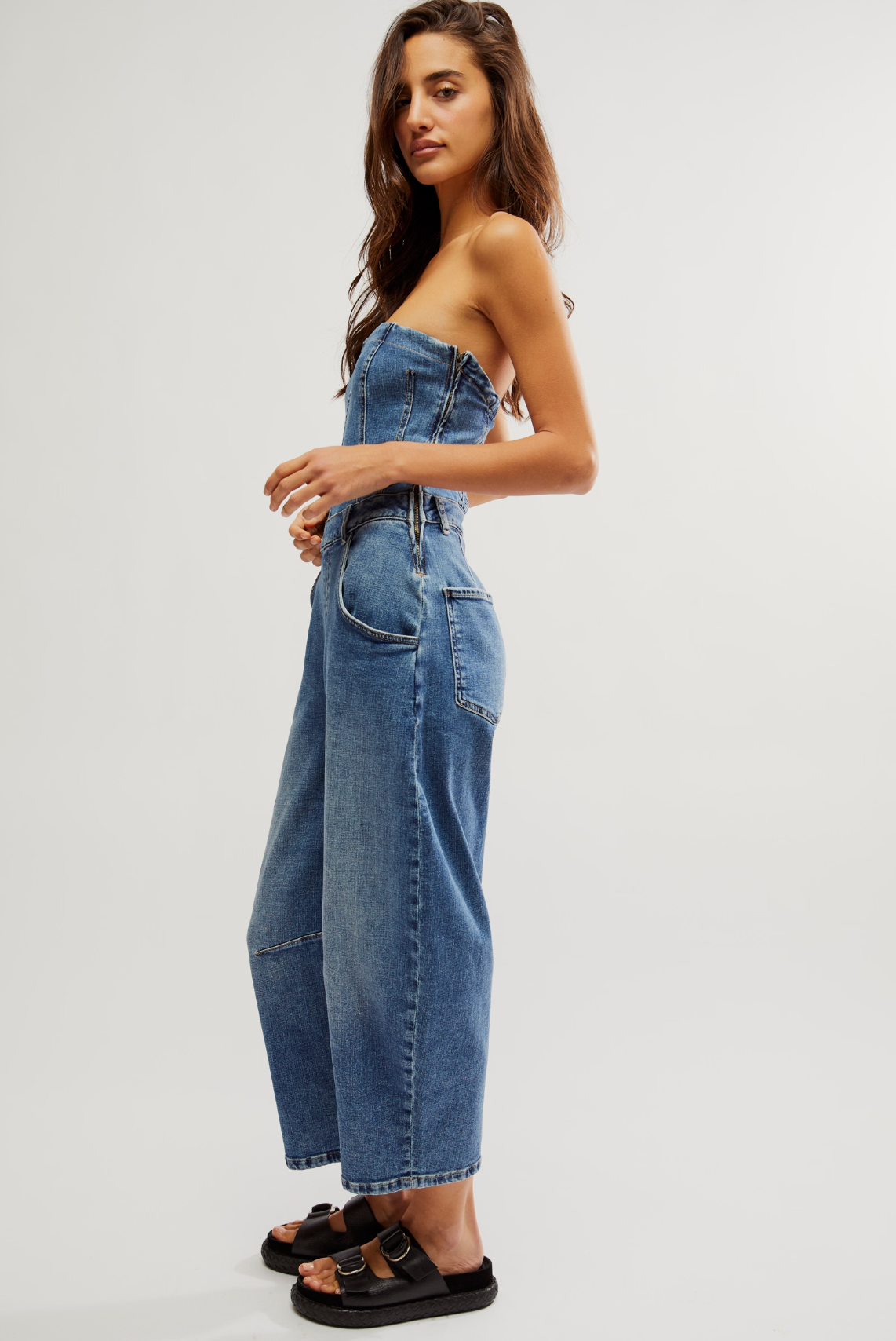 Le Suis Pret Barrel Overalls