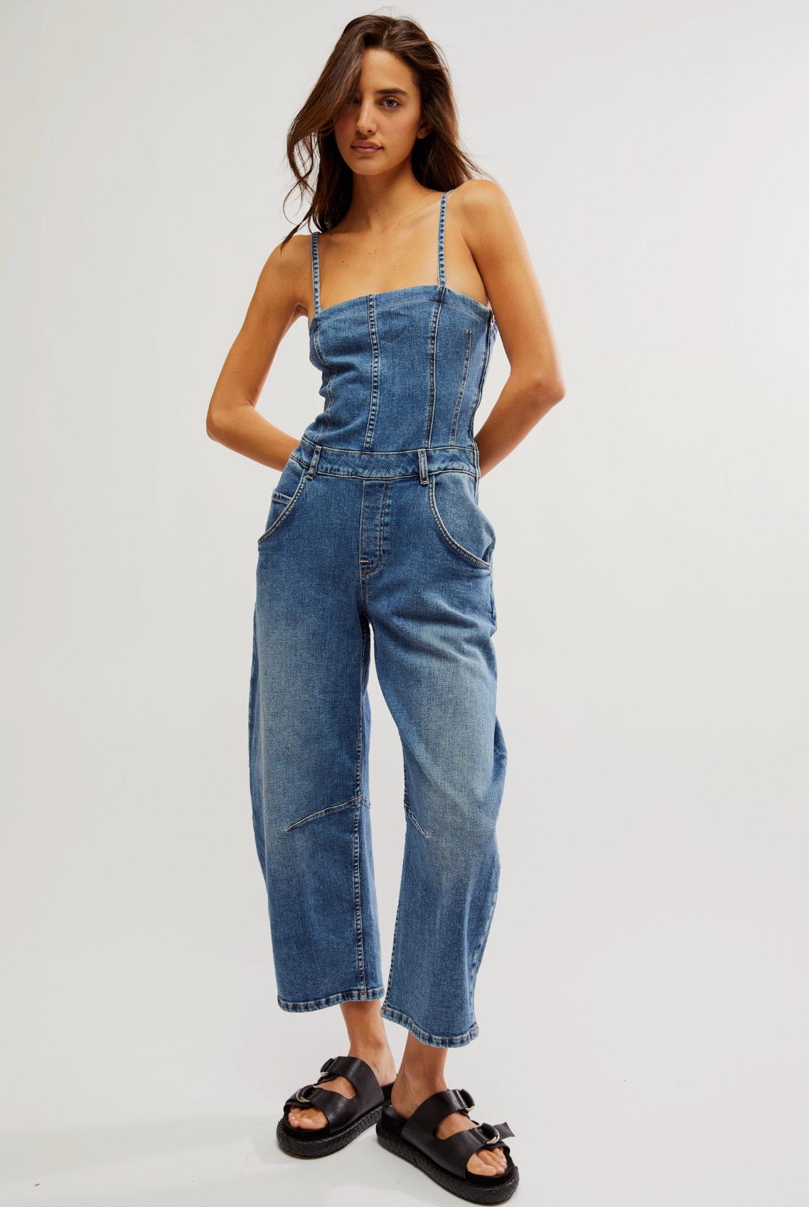 Le Suis Pret Barrel Overalls