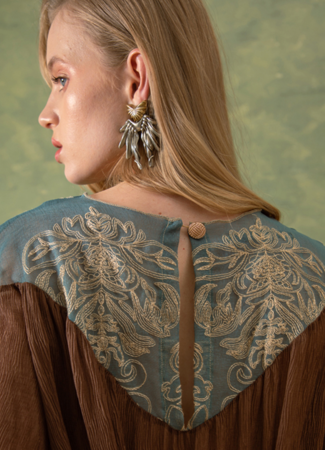 Phoenix Dangling Earrings Gold