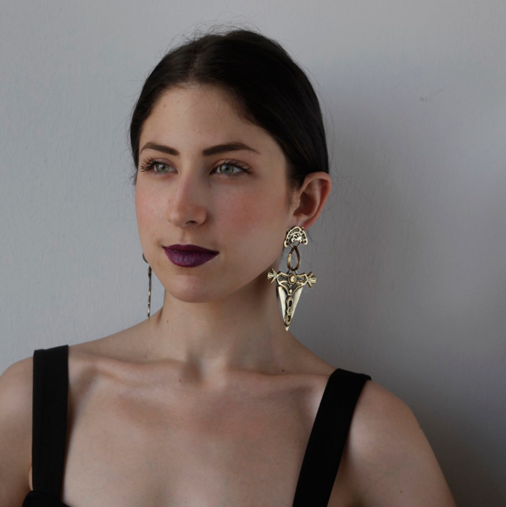 The Journey Dangle Earrings In Gold Or White Bronze