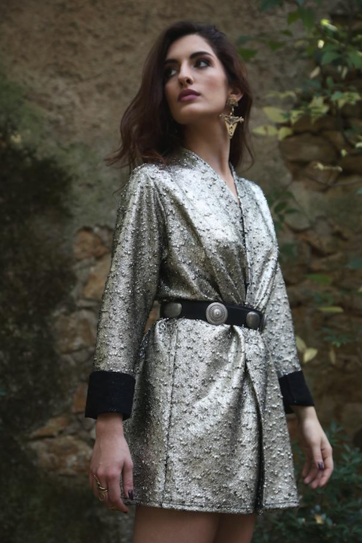 The Journey Dangle Earrings In Gold Or White Bronze