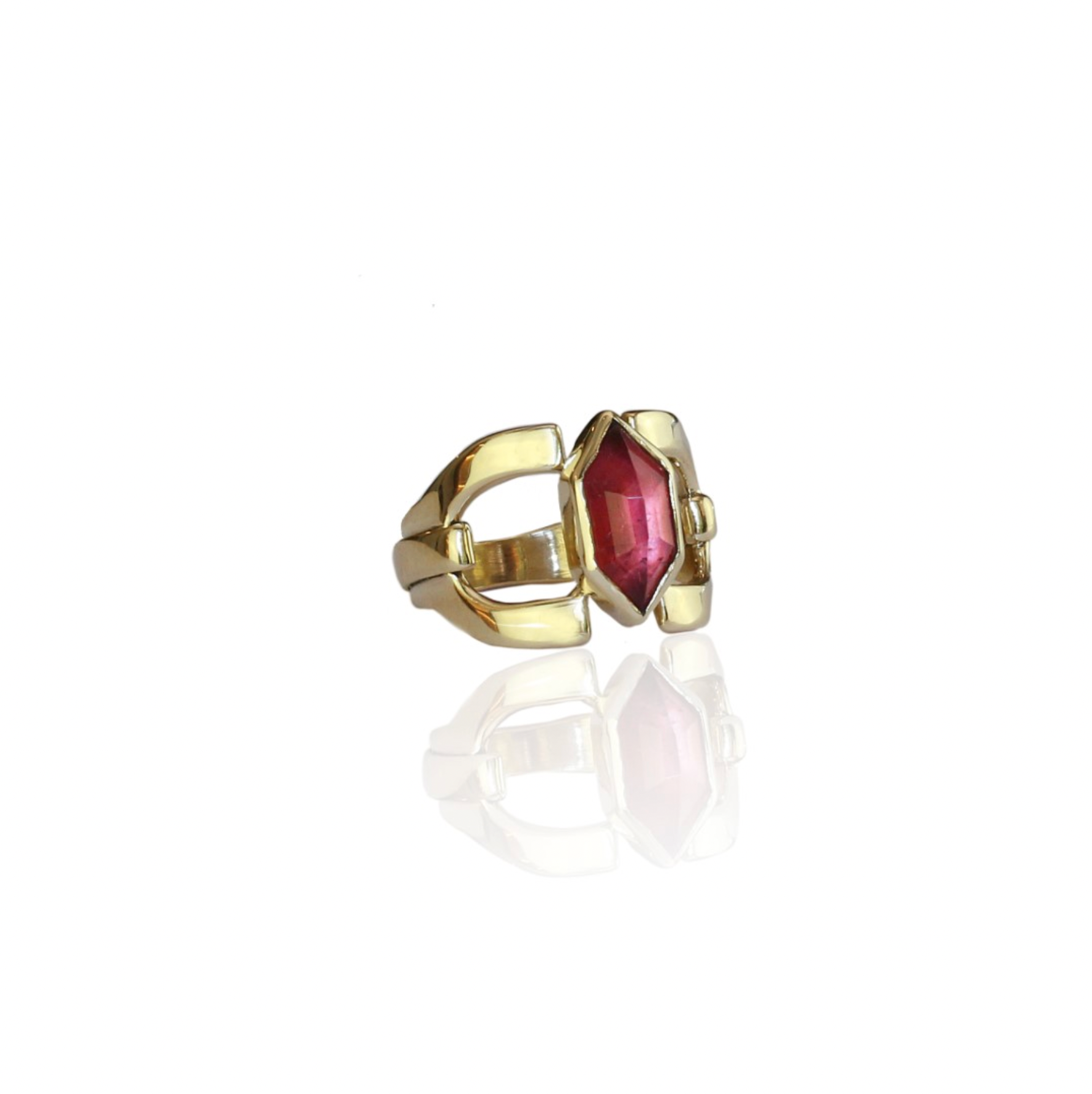 Chloe Tourmaline Ring In Bronze