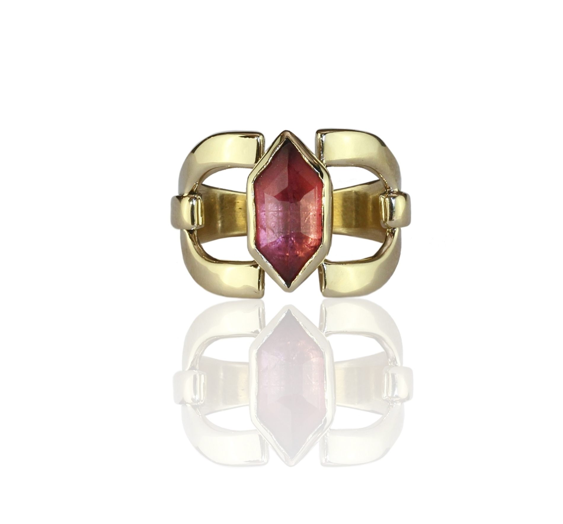 Chloe Tourmaline Ring In Bronze