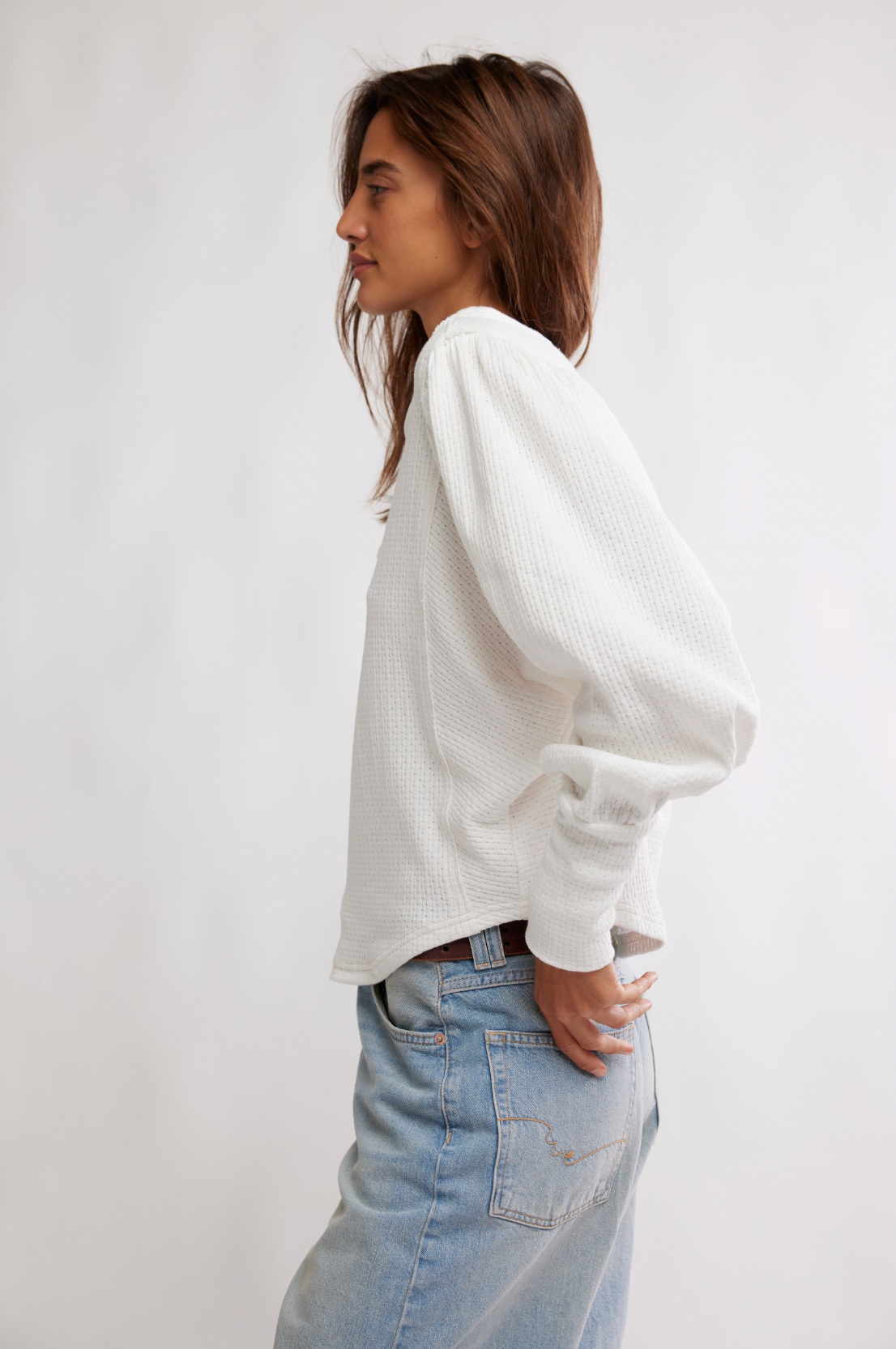 Quinn Knit Top in Ivory