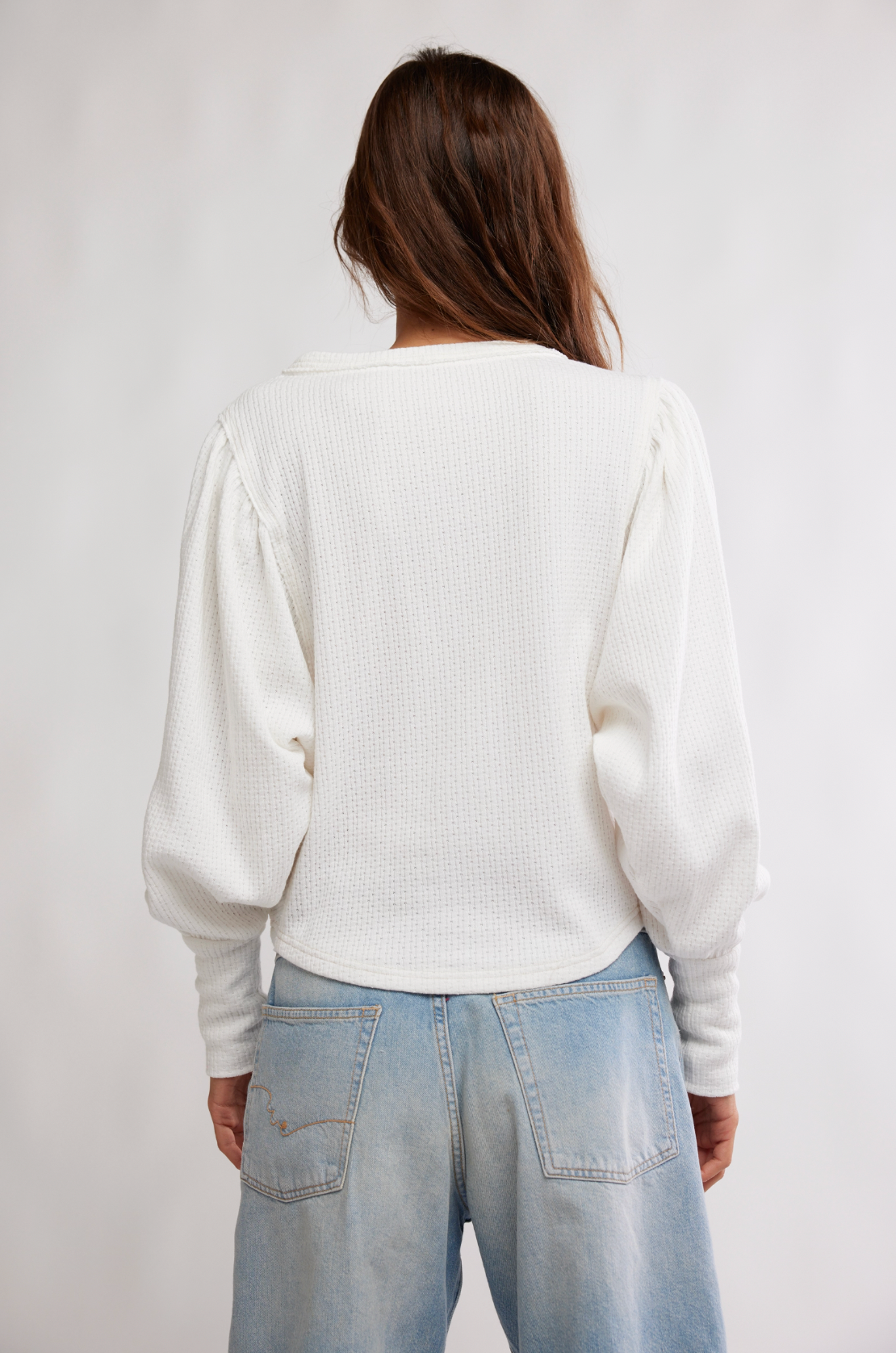 Quinn Knit Top in Ivory