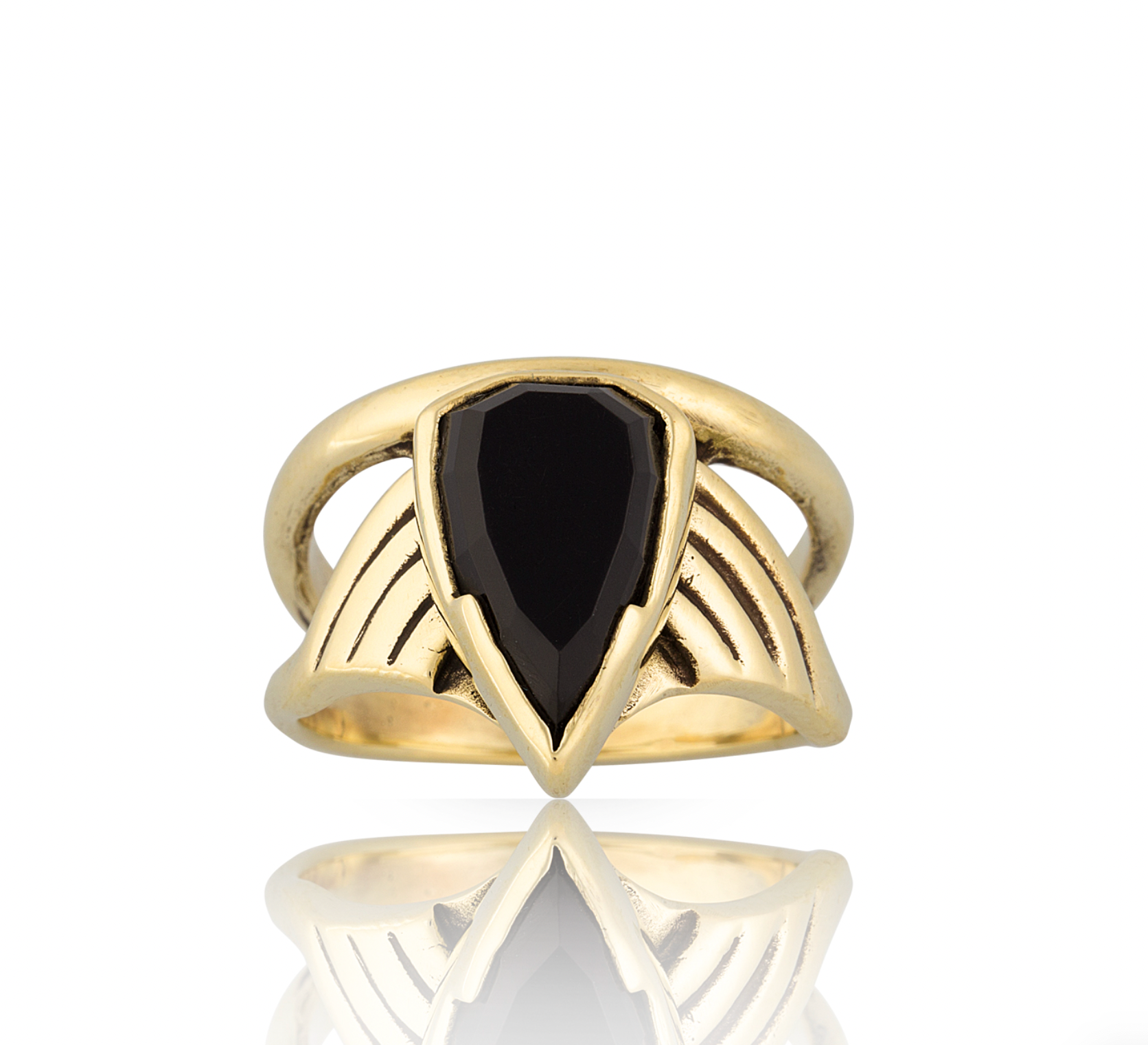 Arrow Onyx Ring