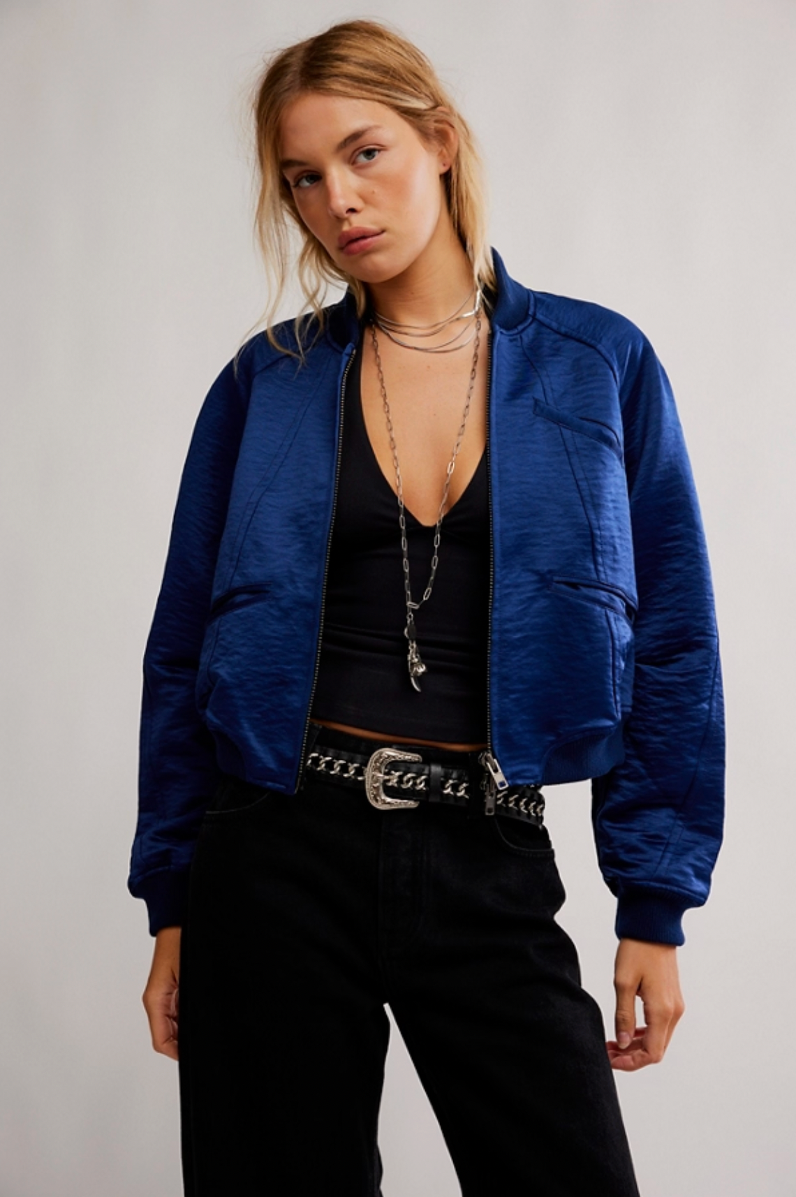Ellie Satin Bomber