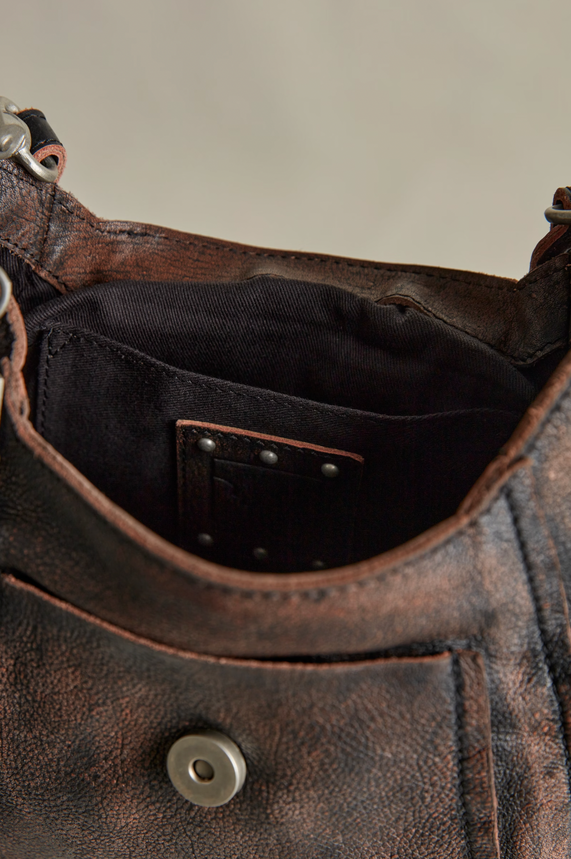 Baby Leigh Bag in Aged Graphite