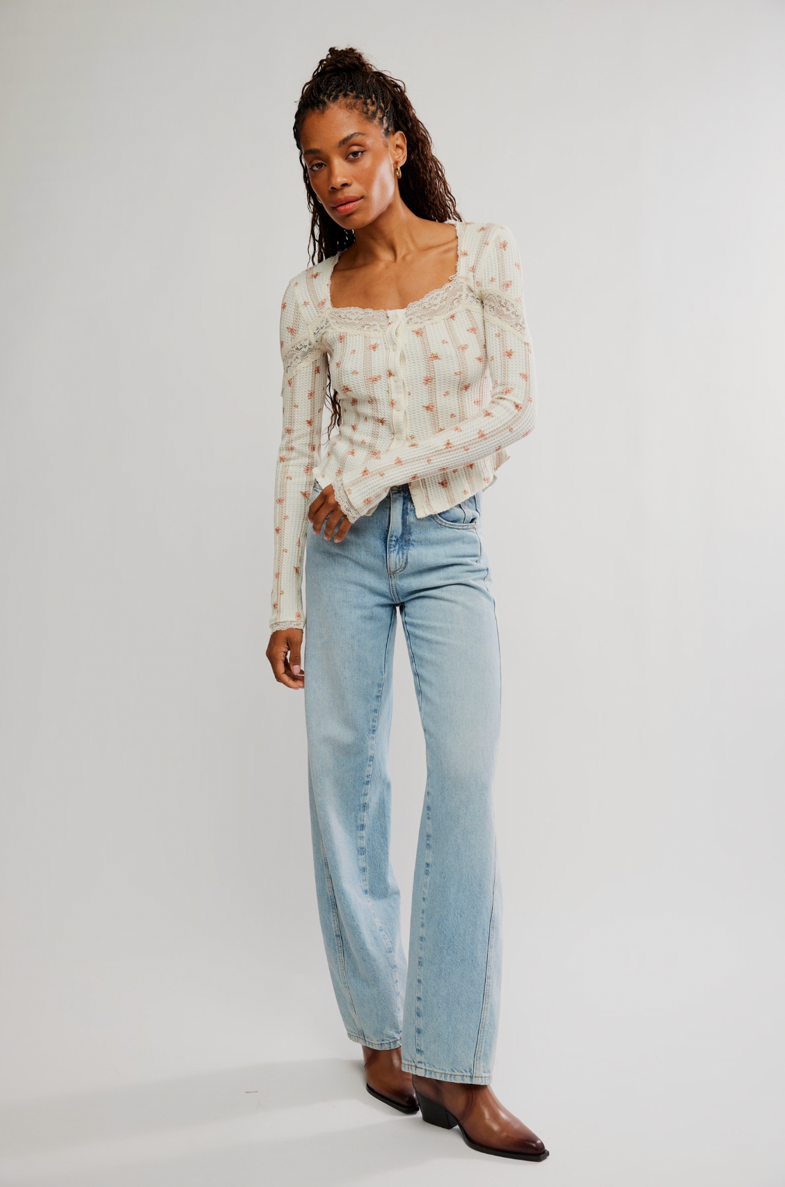 Let's Party Cardigan in Tea Combo