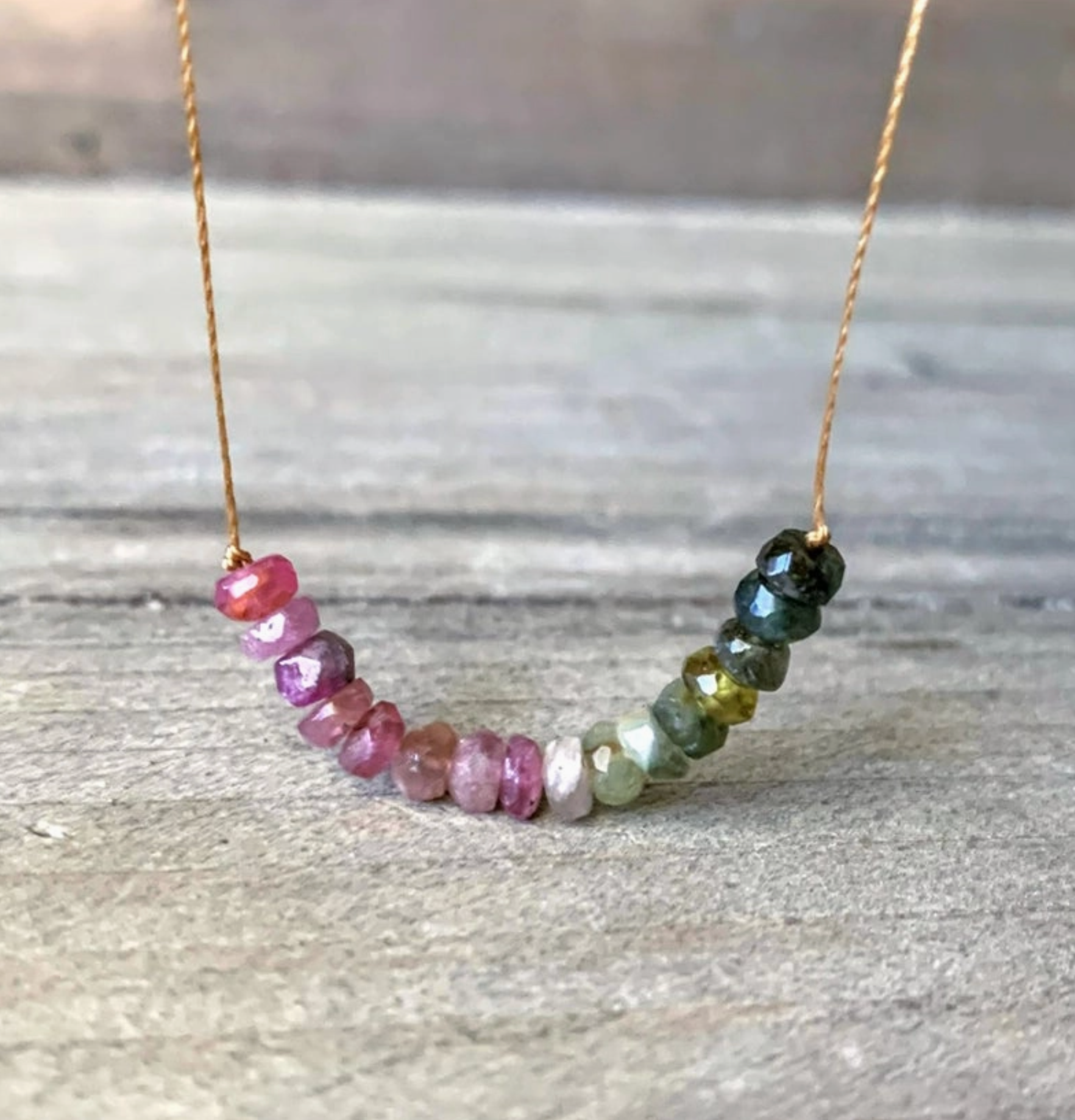 Watermelon Tourmaline Necklace By Merelani Designs