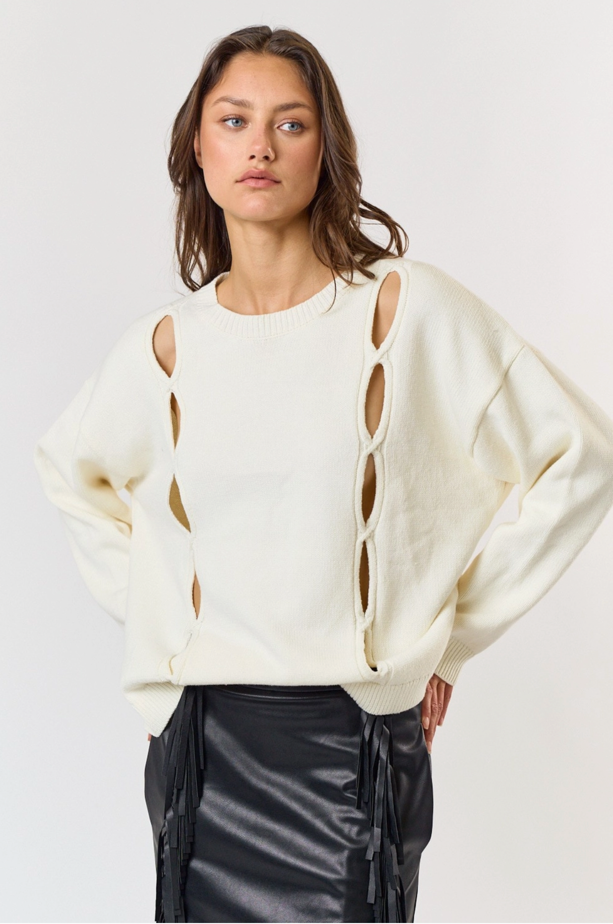 The Bold Cutout Knit Sweater