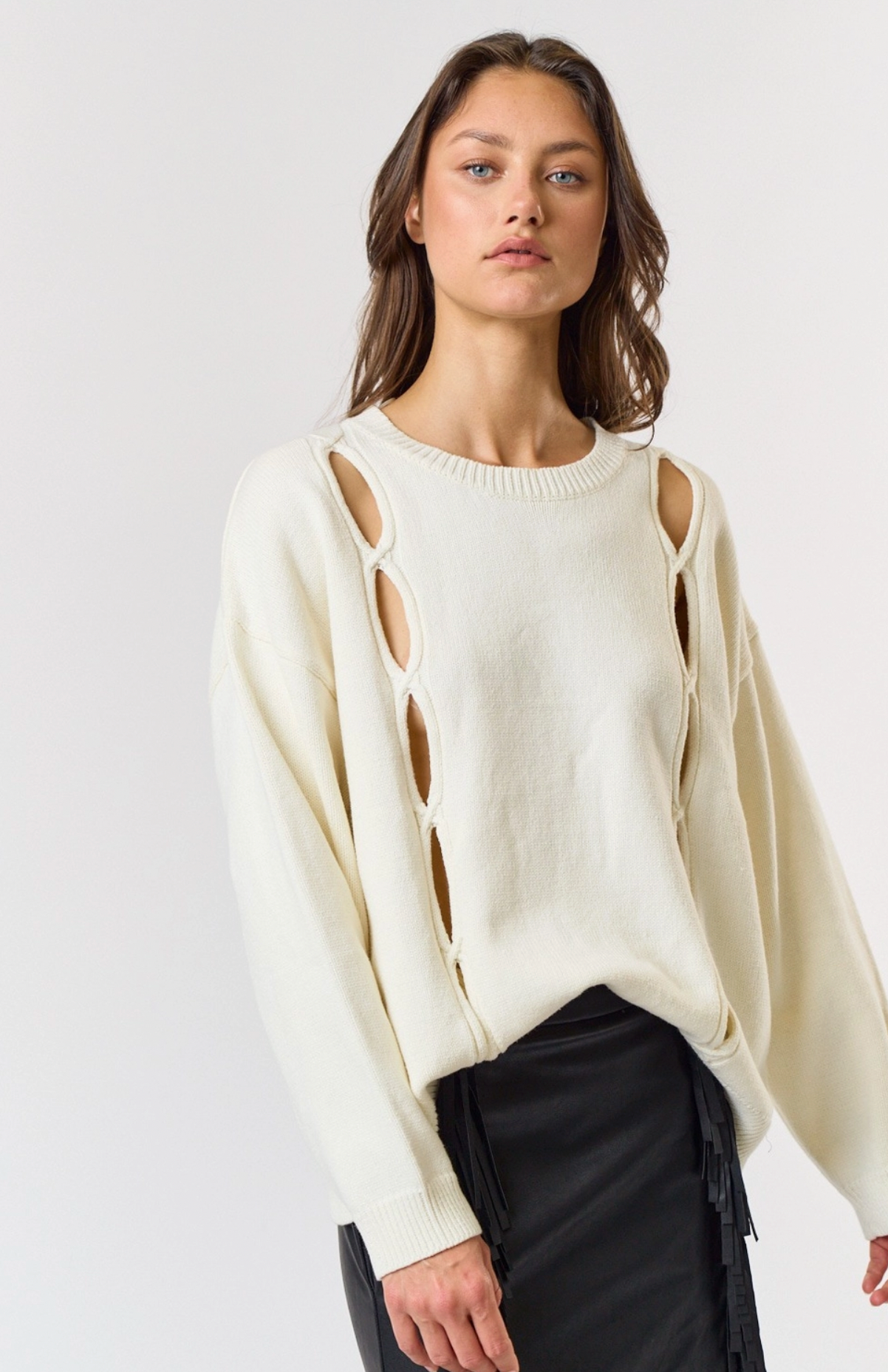 The Bold Cutout Knit Sweater