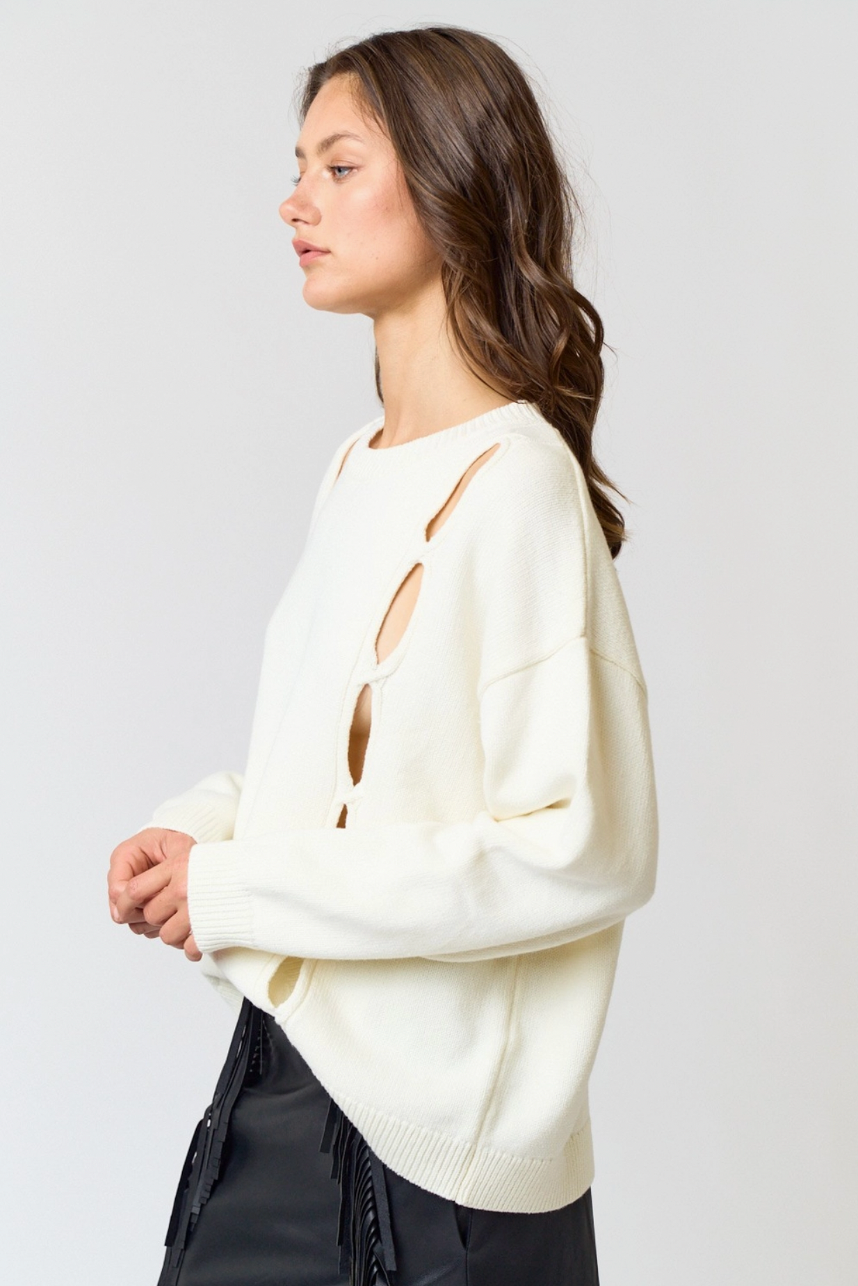 The Bold Cutout Knit Sweater