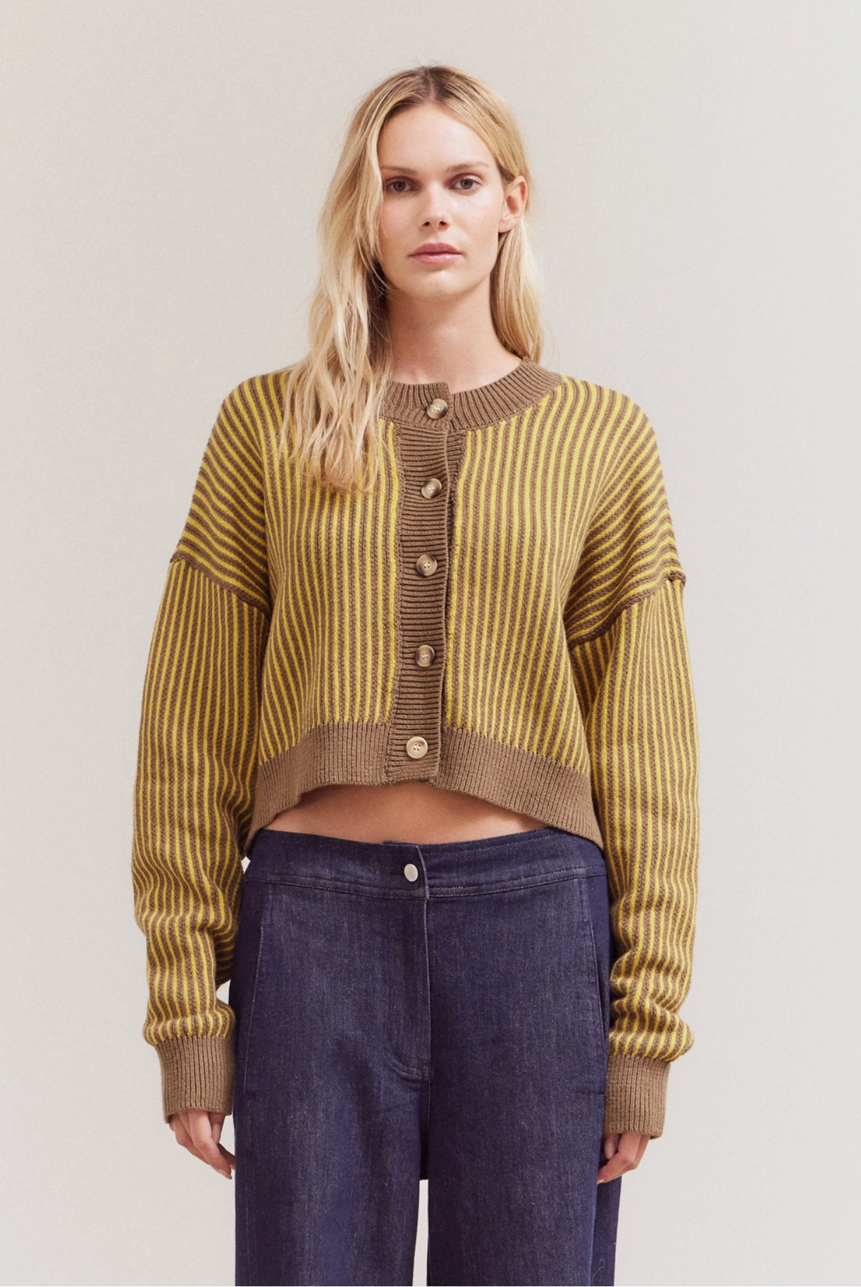 Classic Knitted Button-Up Cardigan