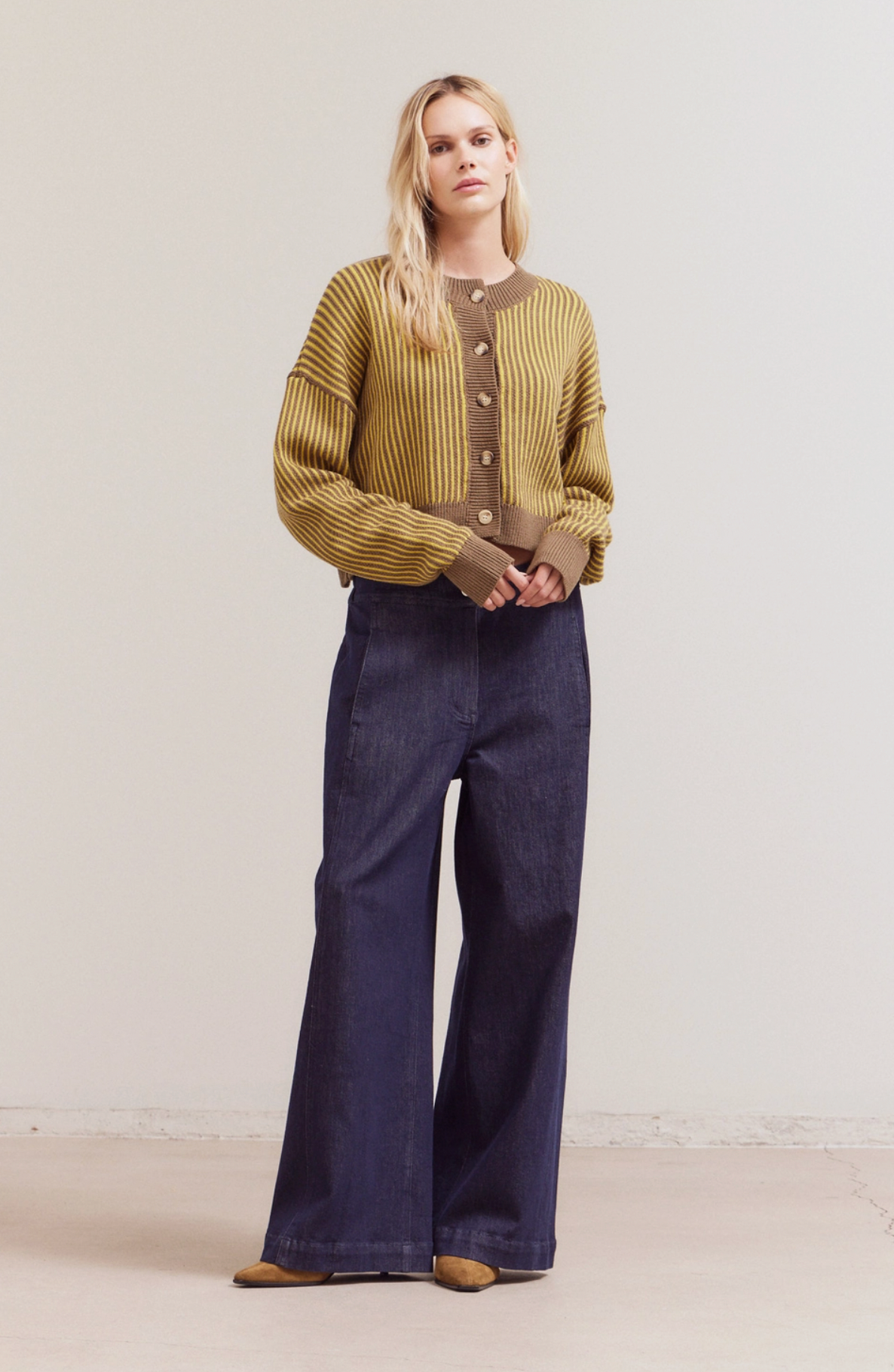 Classic Knitted Button-Up Cardigan