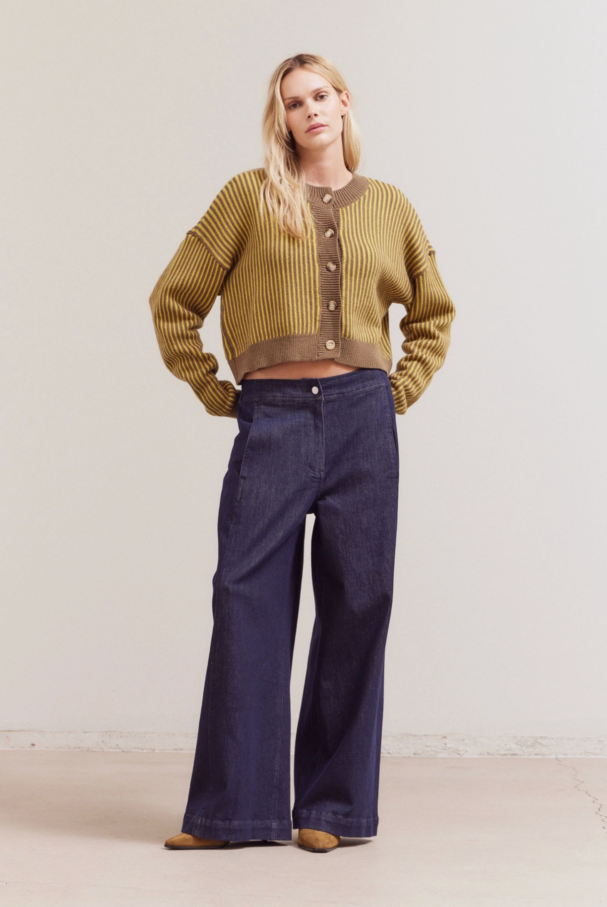 Classic Knitted Button-Up Cardigan