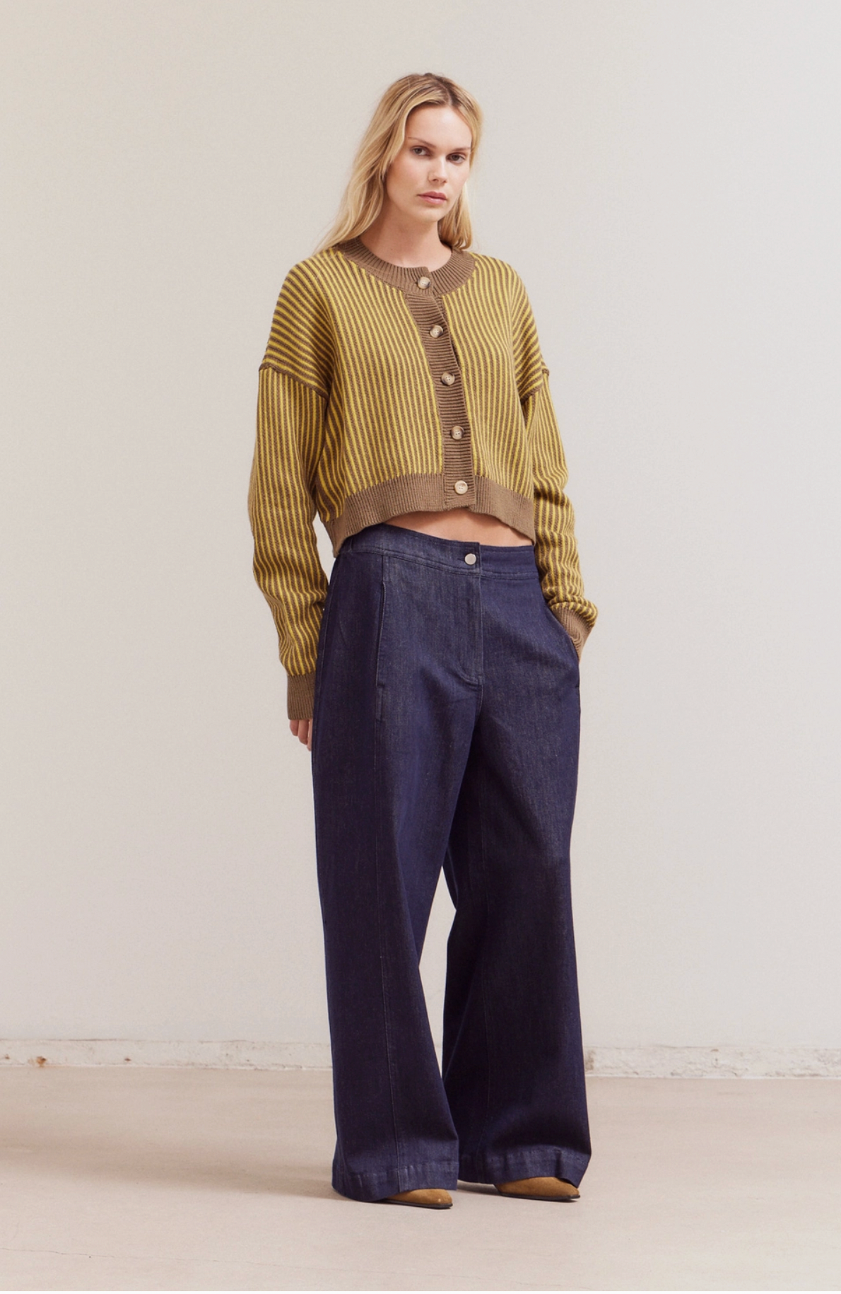 Classic Knitted Button-Up Cardigan