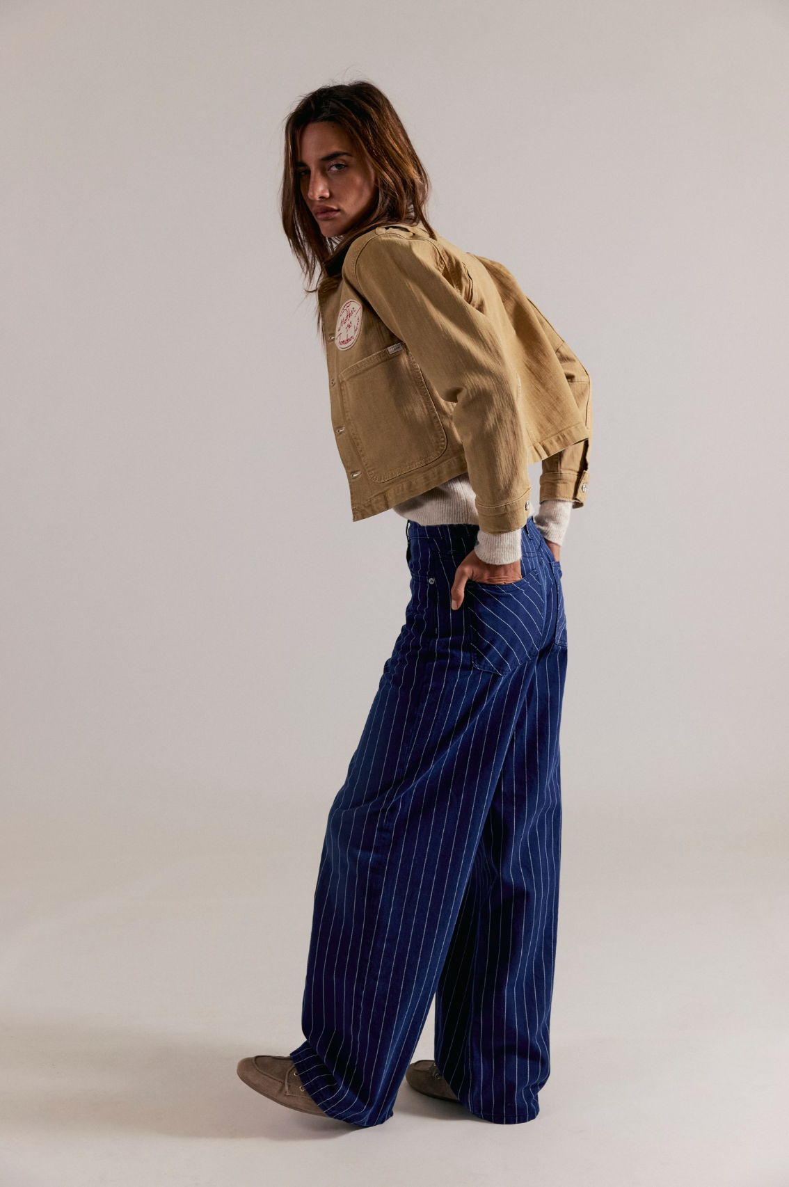 We The Free Nia Boyfriend Jeans in Stripe