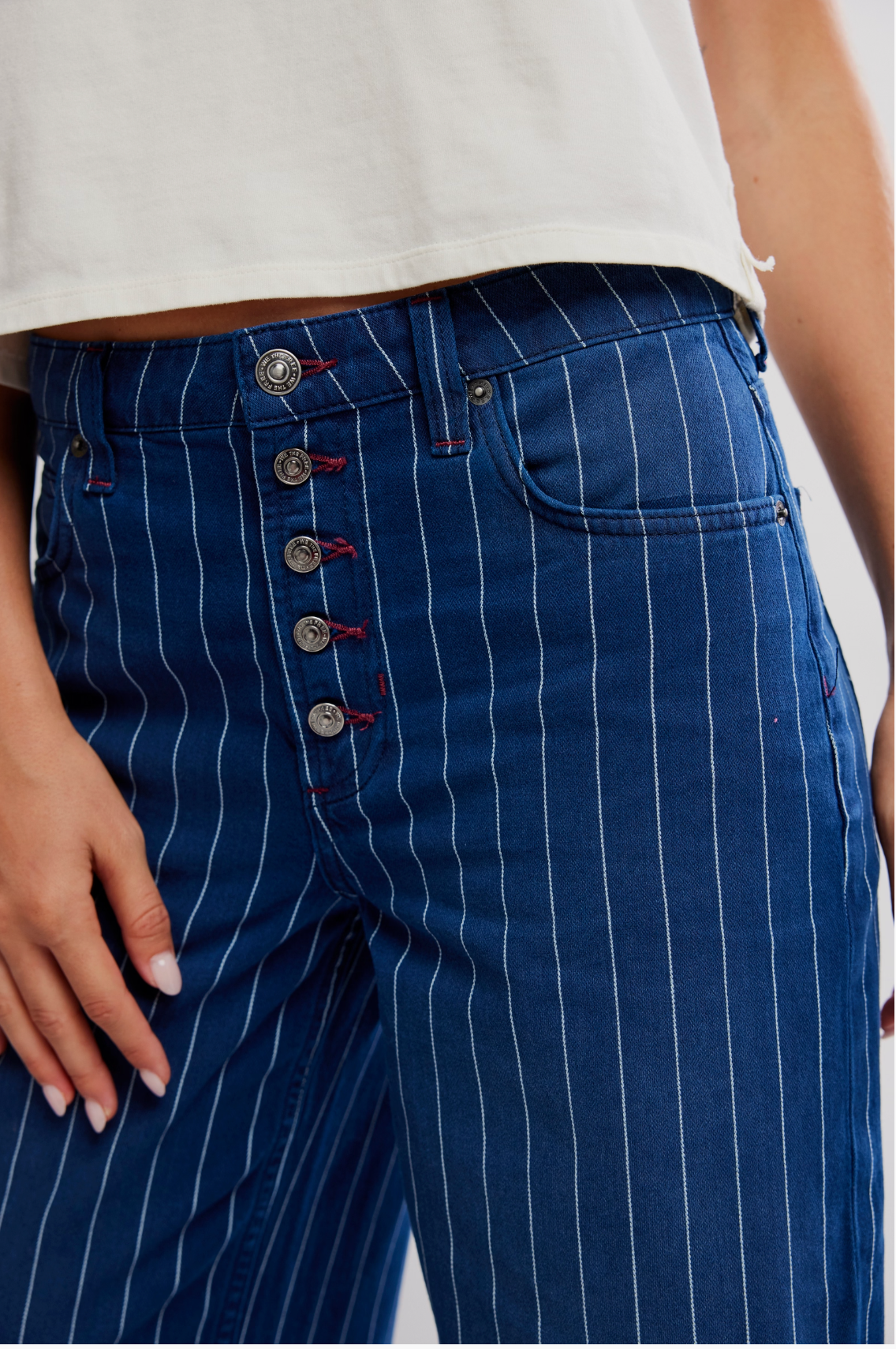 We The Free Nia Boyfriend Jeans in Stripe